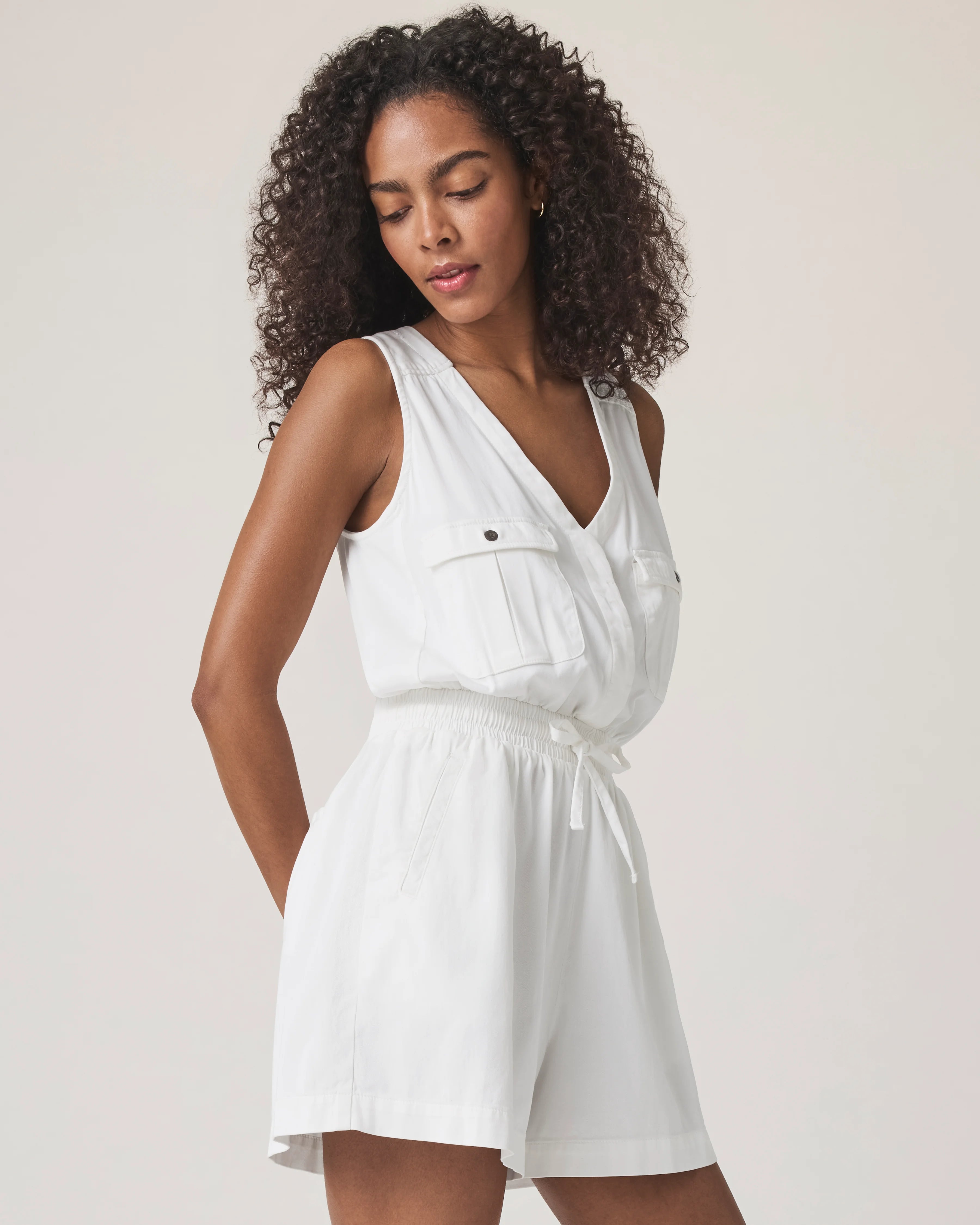 Splendid | Adelina Romper | White | Vagabond | Apparel | Boutique