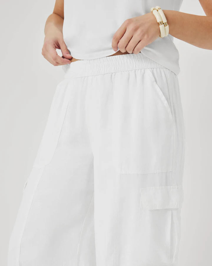 Splendid | Stella Linen Cargo Pant | Close | Vagabond | Apparel | Boutique