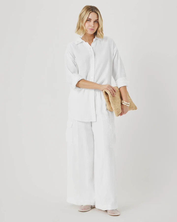 Splendid | Stella Linen Cargo Pant | Model | Vagabond | Apparel | Boutique