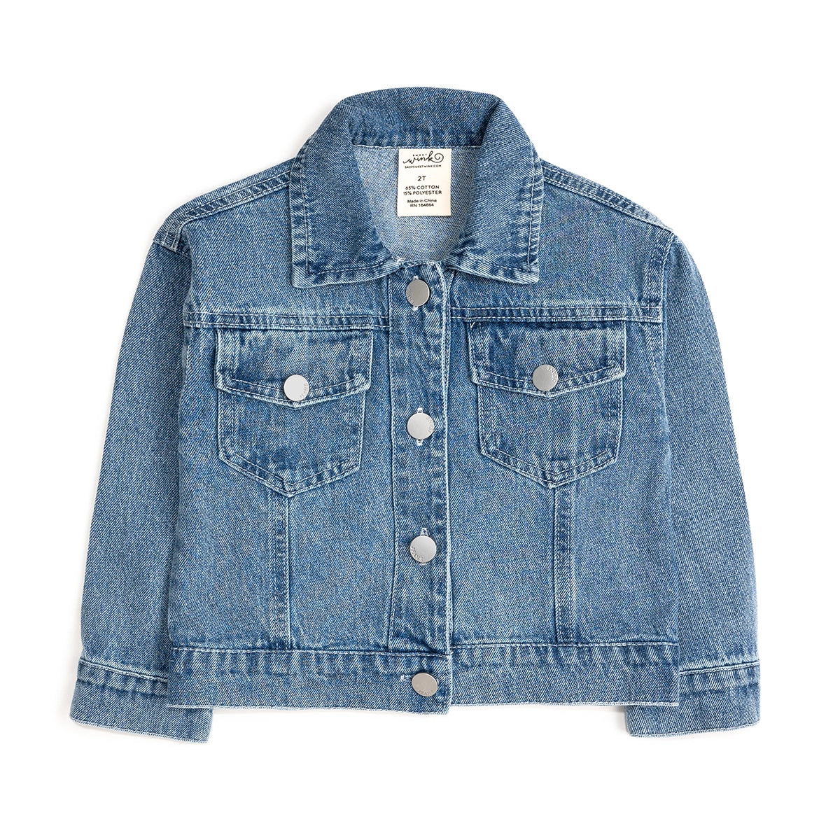 Sweet Wink | Pearl Heart Patch Denim Jacket | Stock | Back | Vagabond | Apparel | Boutique