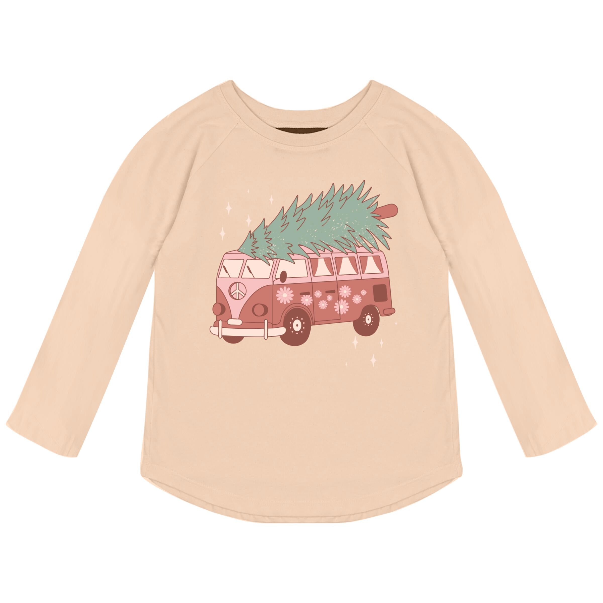 Tiny Whales Hippie Christmas Raglan | Vagabond Apparel Boutique
