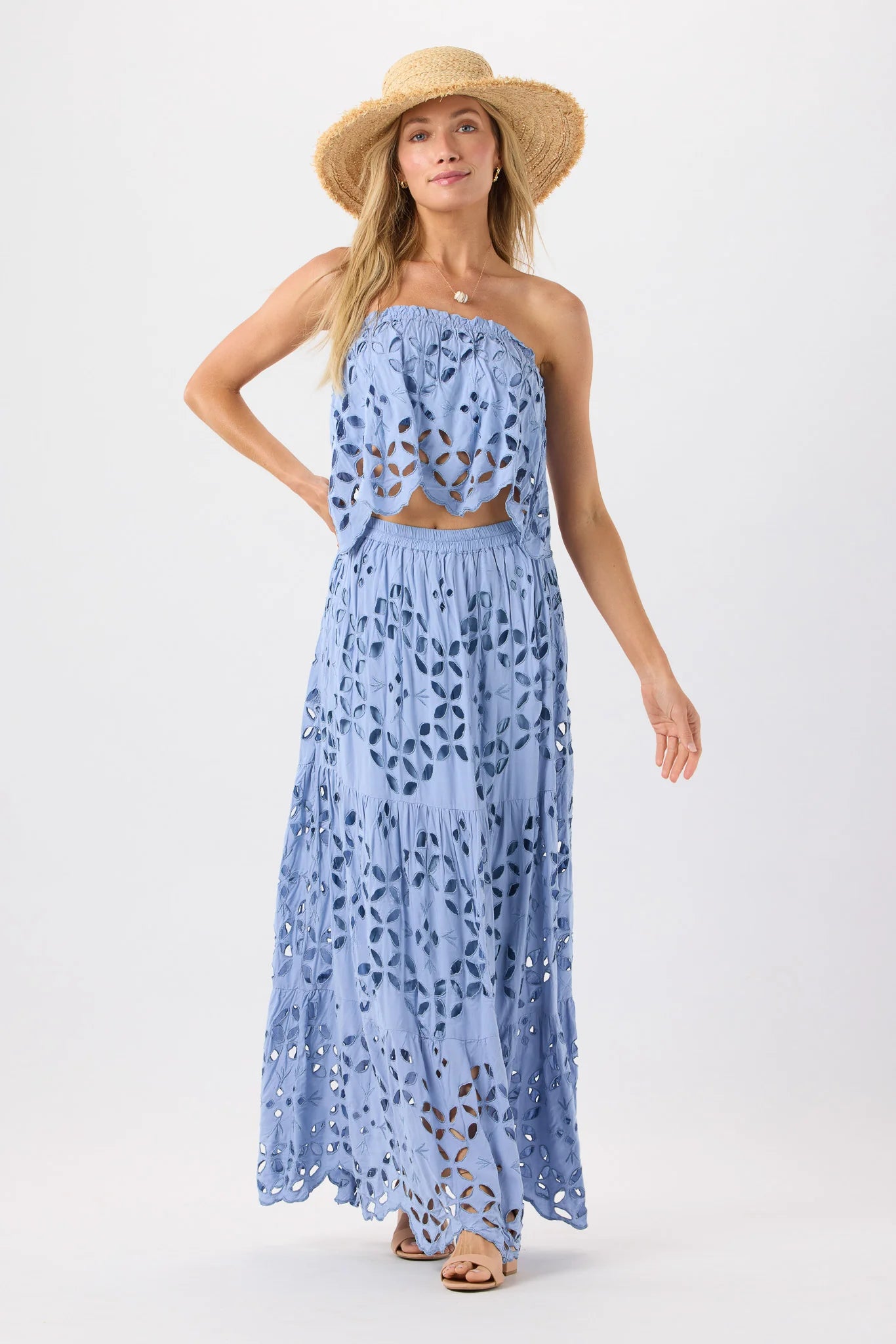 Tiare Hawaii | Bora Bora Skirt | Cornflower | Front | Vagabond | Apparel | Boutique