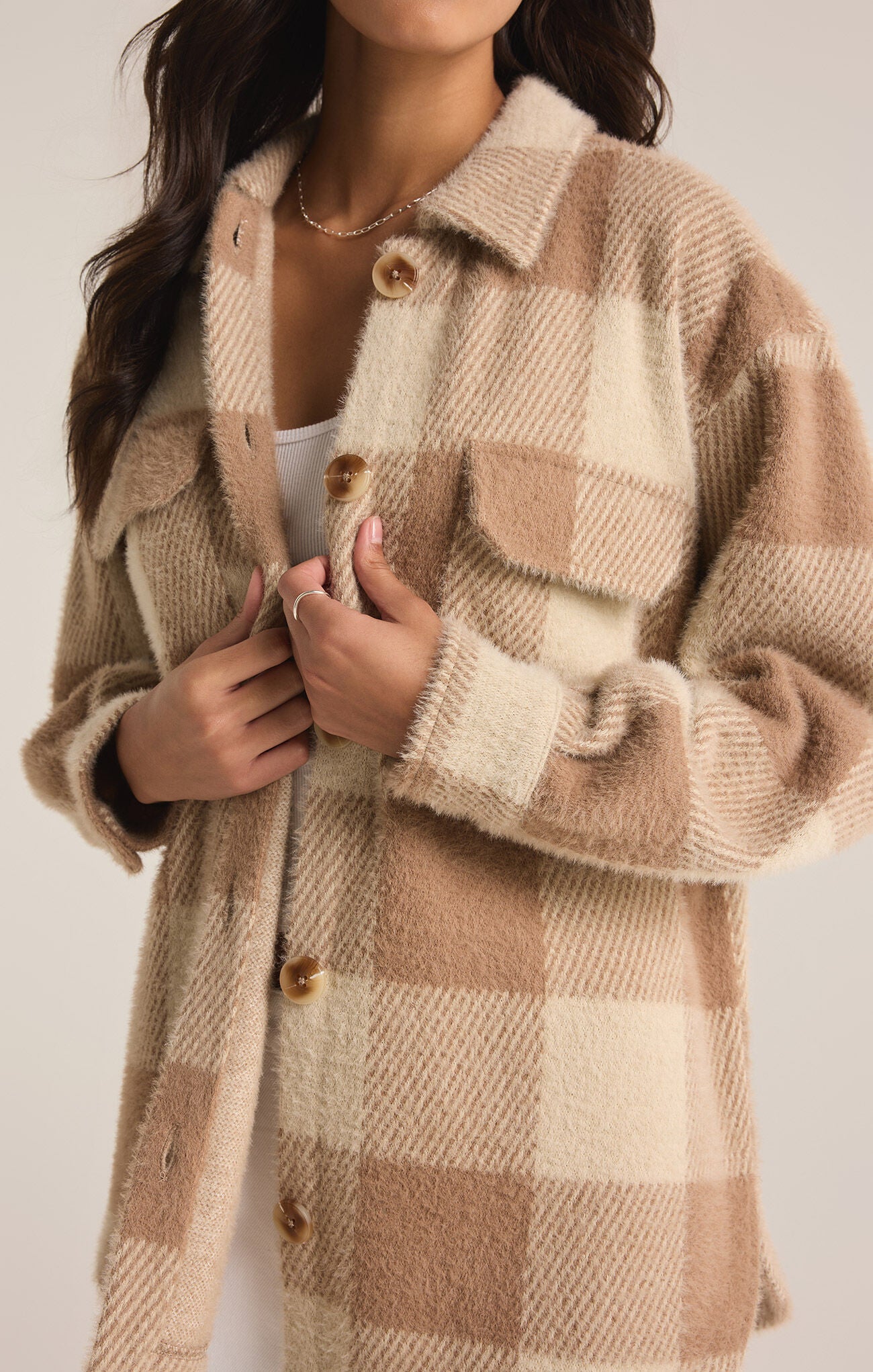 Z Supply Tucker Buffalo Check Jacket Campfire | Vagabond Apparel Boutique