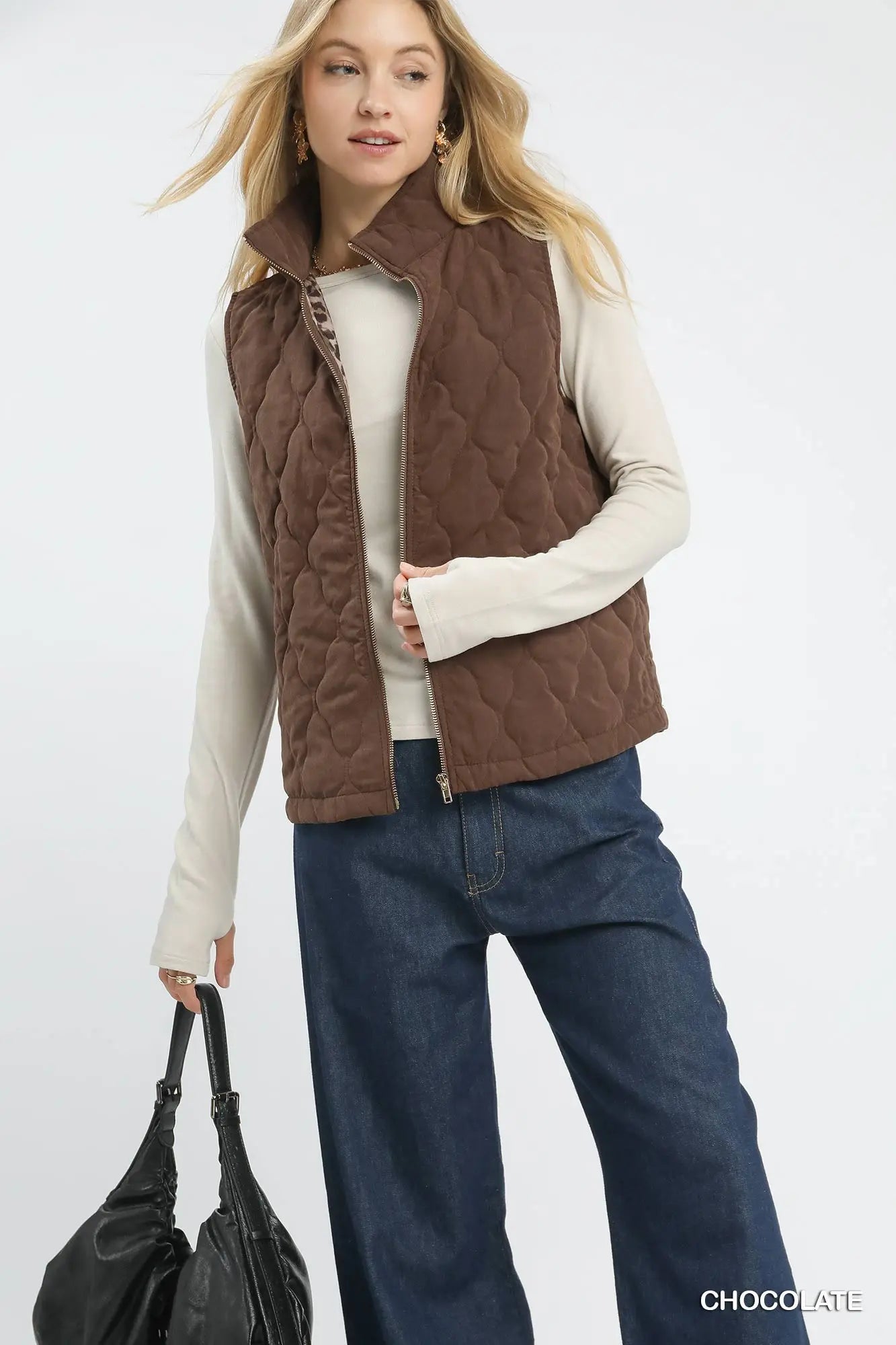 Umgee | Quilted Zip Up Vest | Vagabond | Apparel | Boutique