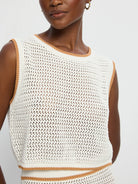 Vivi Knit Top White | Vagabond Apparel Boutique