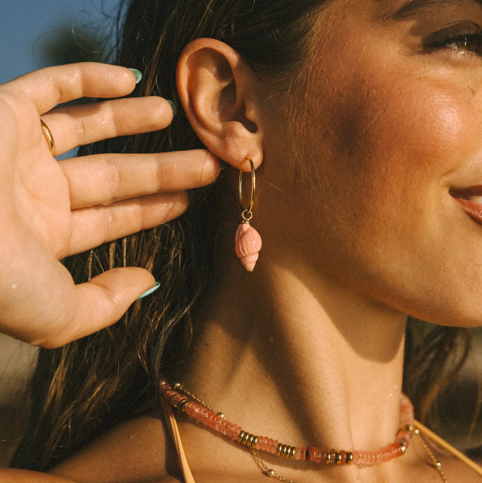 Voyage | Conch Hoops | Close | Vagabond | Apparel | Boutique