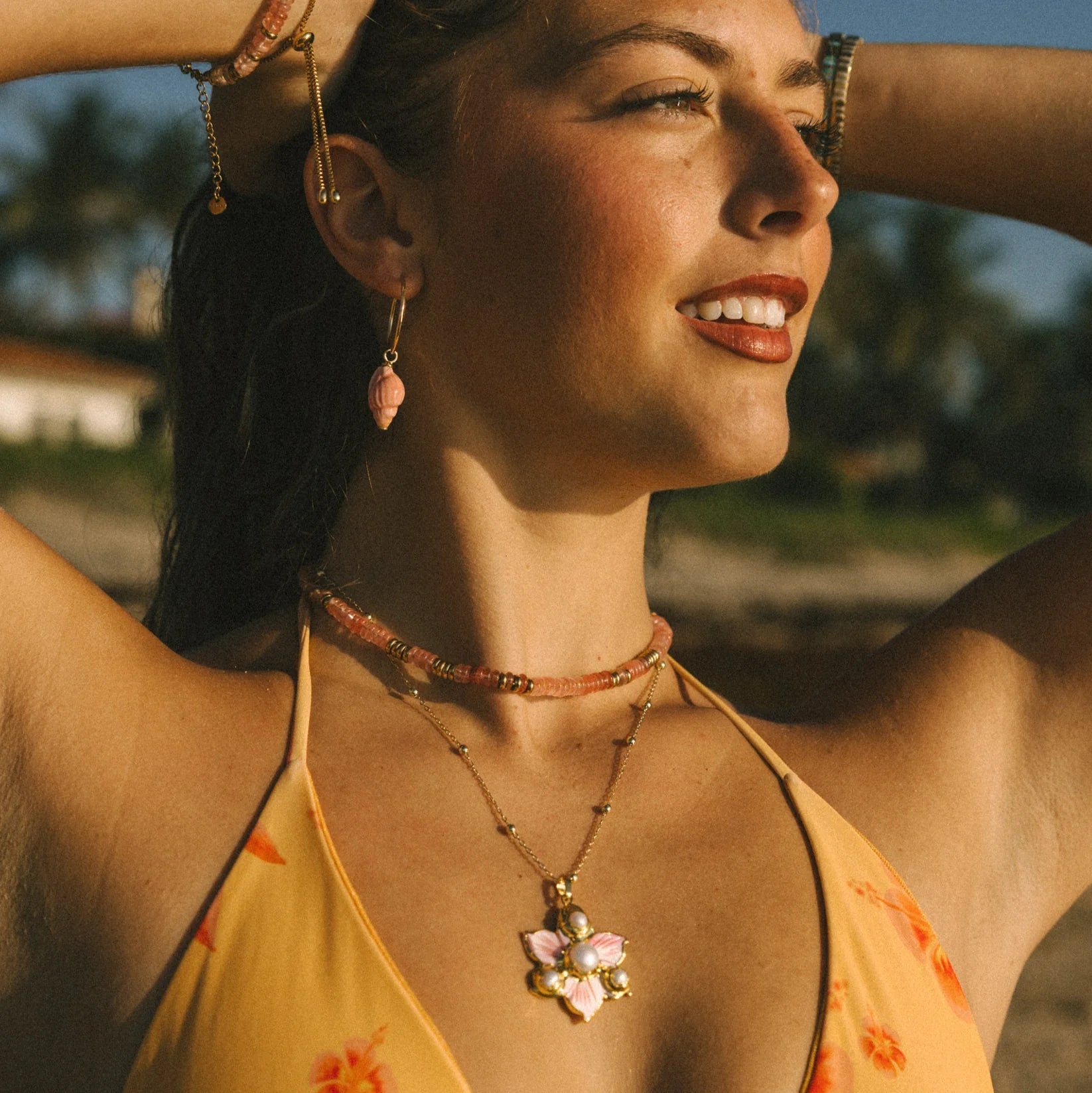 Voyage | Conch Hoops | Model | Vagabond | Apparel | Boutique
