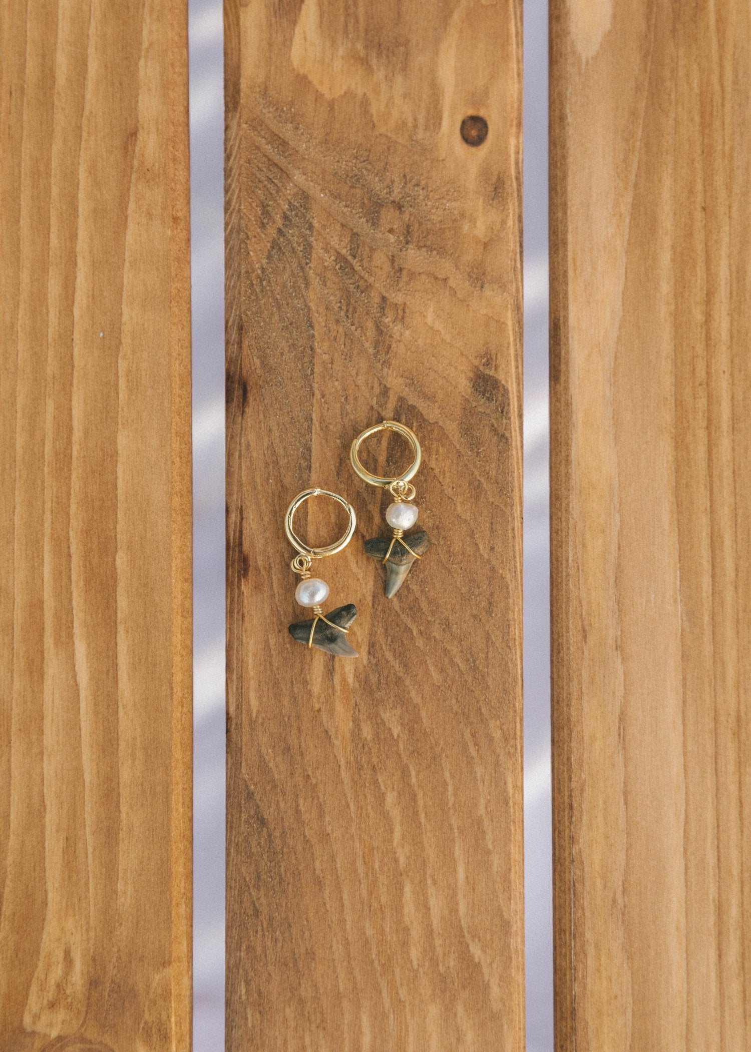 Voyage Pearl Shark Tooth Baby Hoop | Vagabond Apparel Boutique