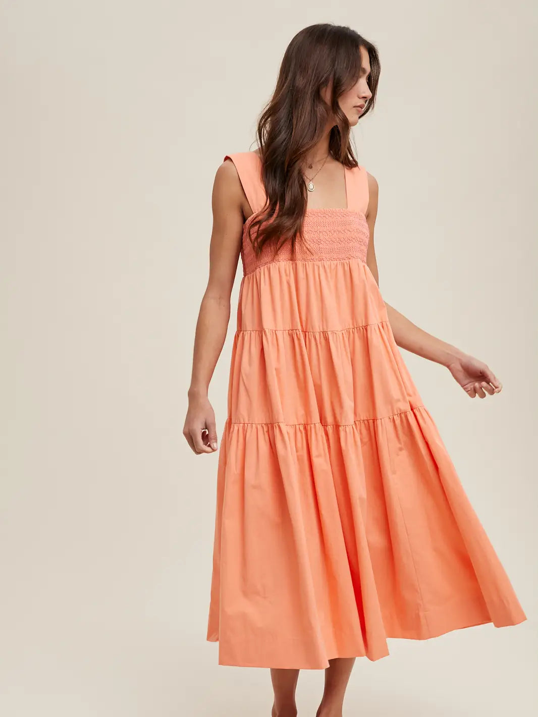 Wishlist | Boho Floral Midi Dress | Front | Vagabond | Apparel | Boutique