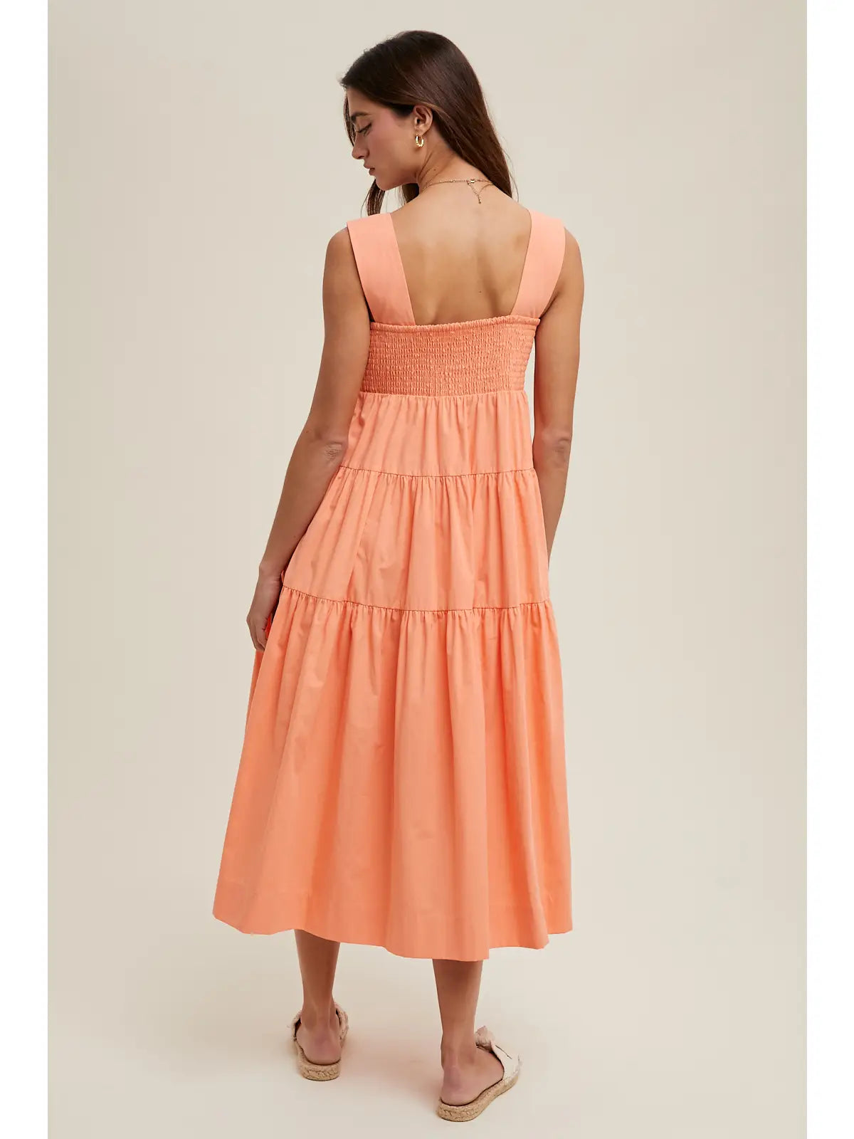 Wishlist |Boho Floral Midi Dress | Back | Vagabond | Apparel | Boutique