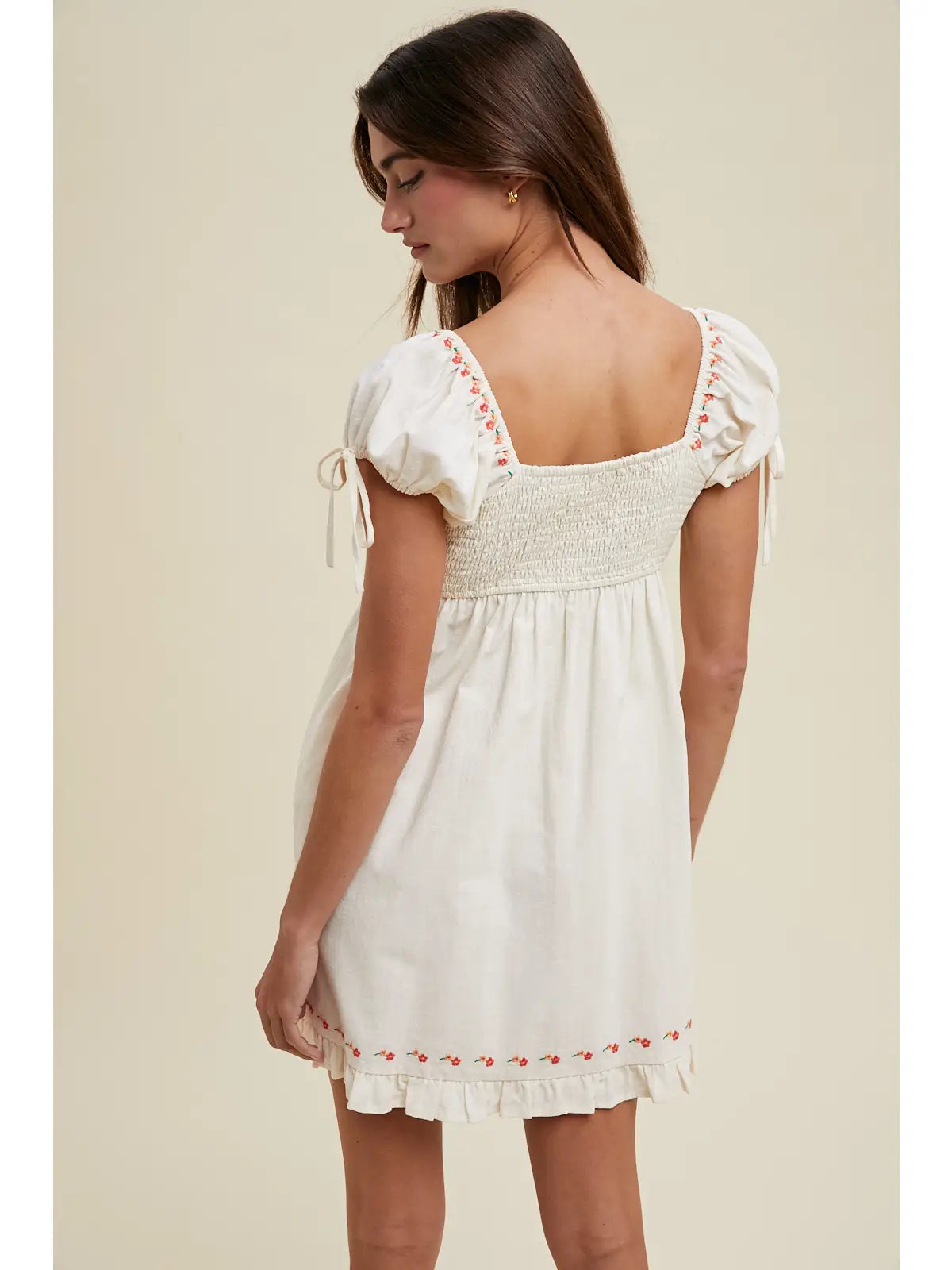 Wishlist | Embroidery Mini Dress | Back | Vagabond | Apparel | Boutique