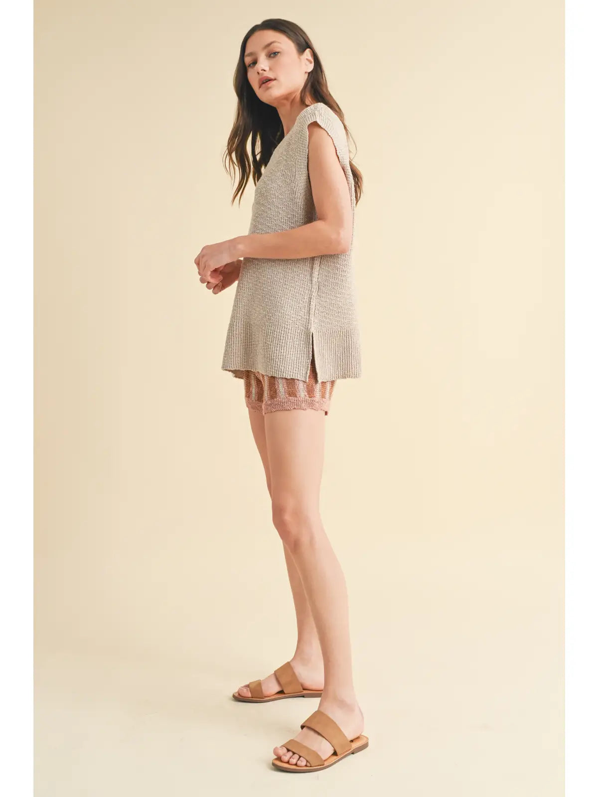 Wishlist | Knit Short Set | Side | Vagabond | Apparel | Boutique