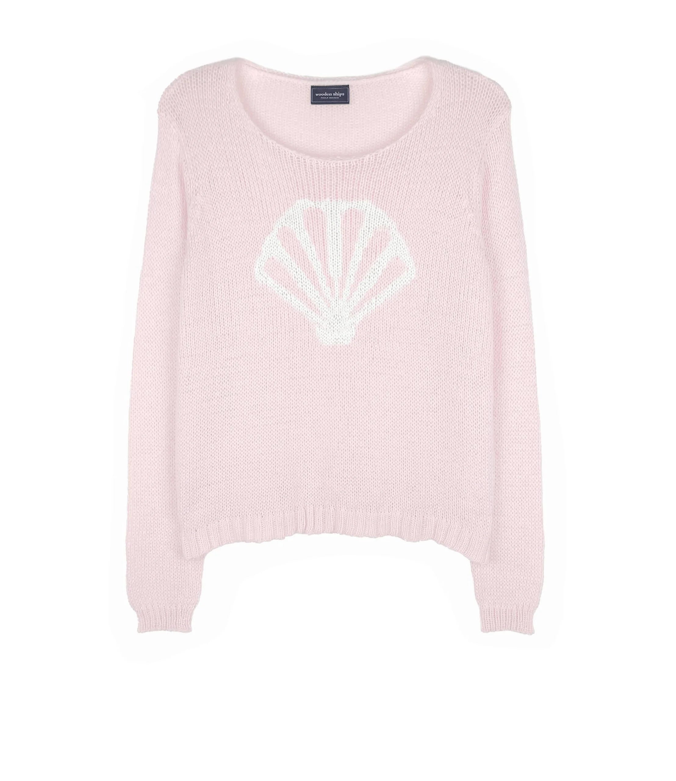 Wooden Ships | Seashell L/S Crew | Pink | Vagabond | Apparel | Boutique