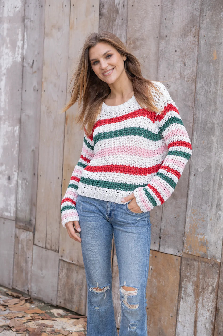 Wooden Ships | North Pole Striped Crew | Vagabond | Apparel | Boutique