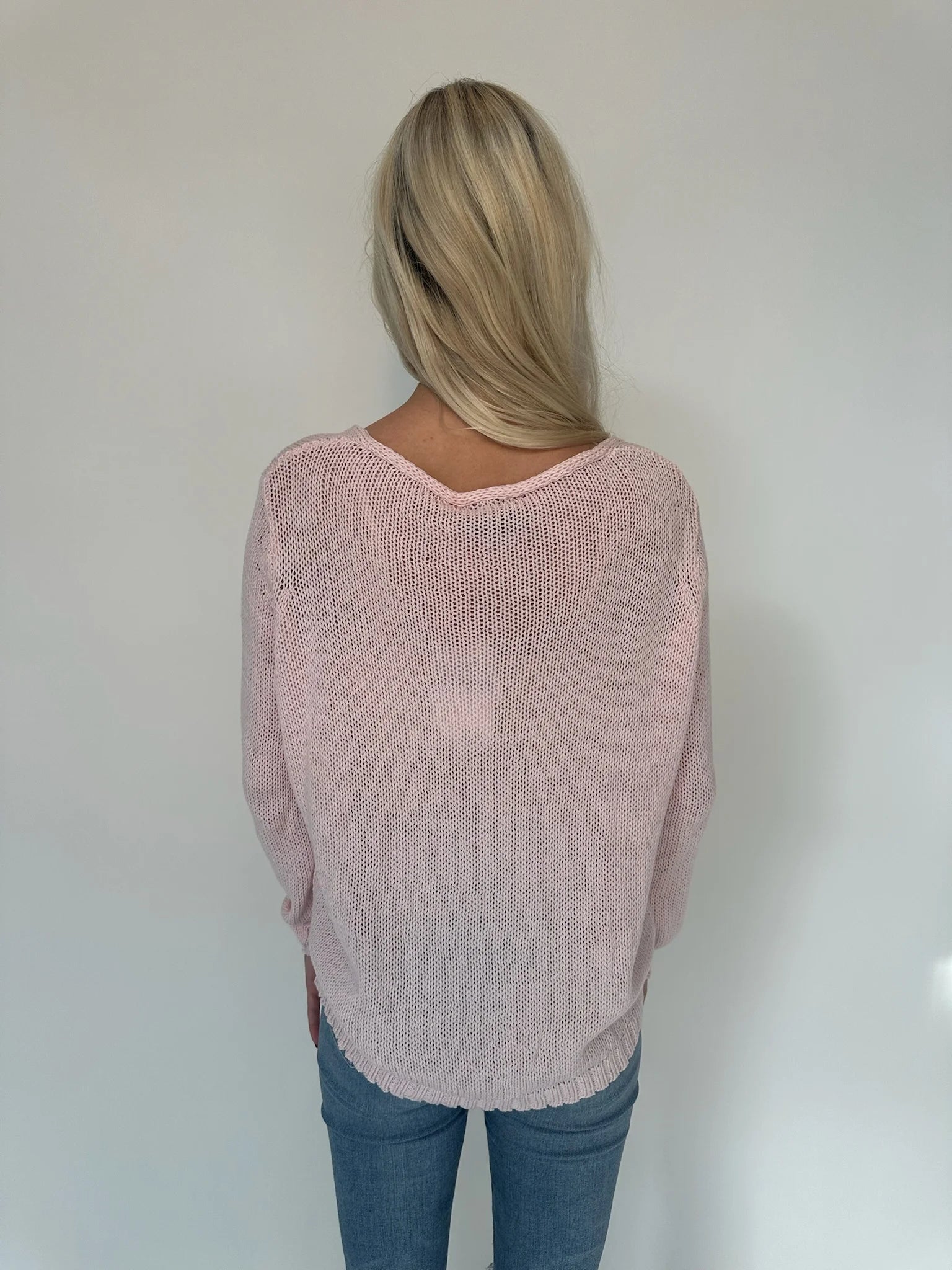 Wooden Ships | Seashell L/S Crew | Model | Back | Vagabond | Apparel | Boutique