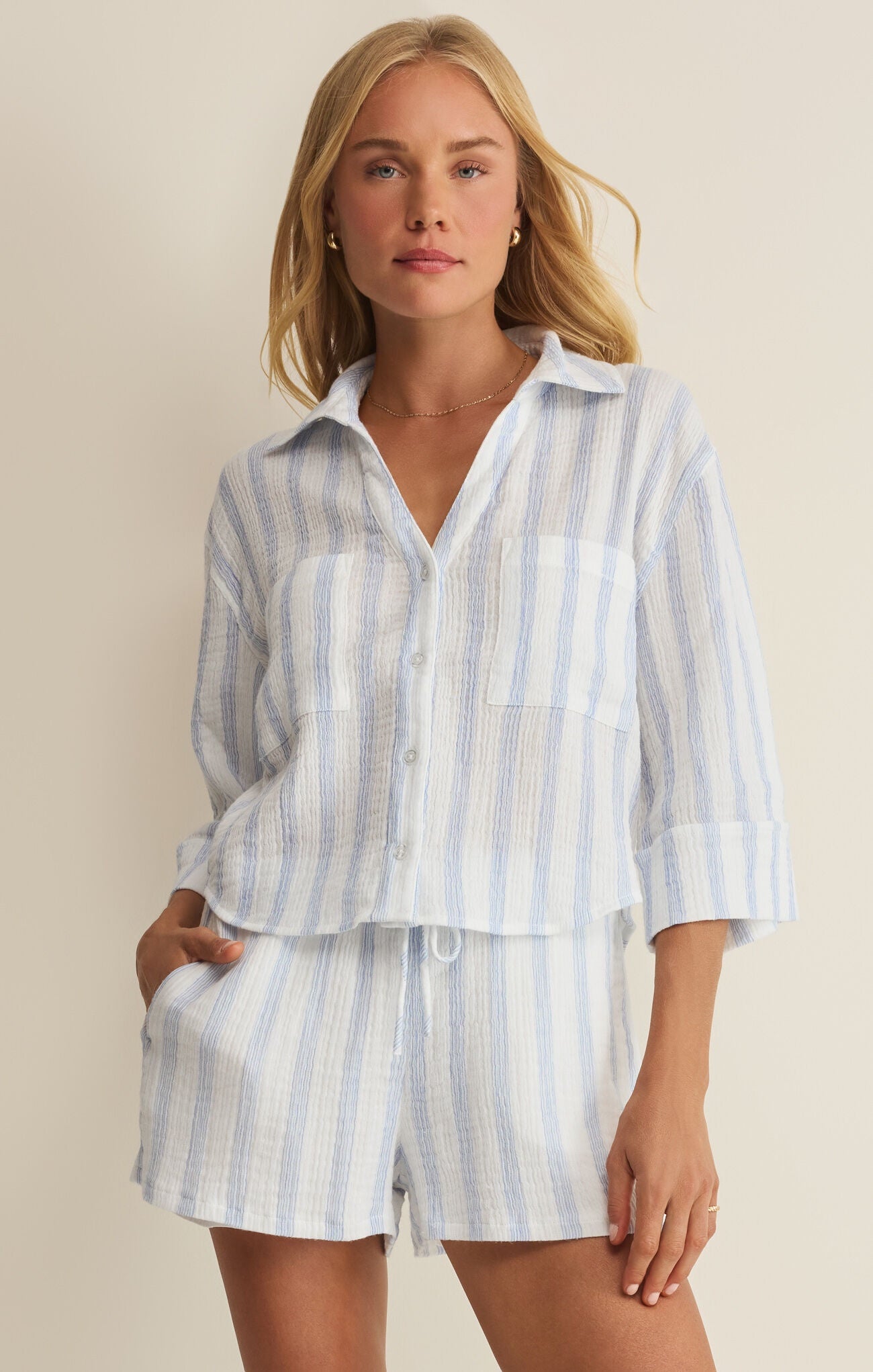 Z Supply | Helena Striped Shirt | Vagabond | Apparel | Boutique