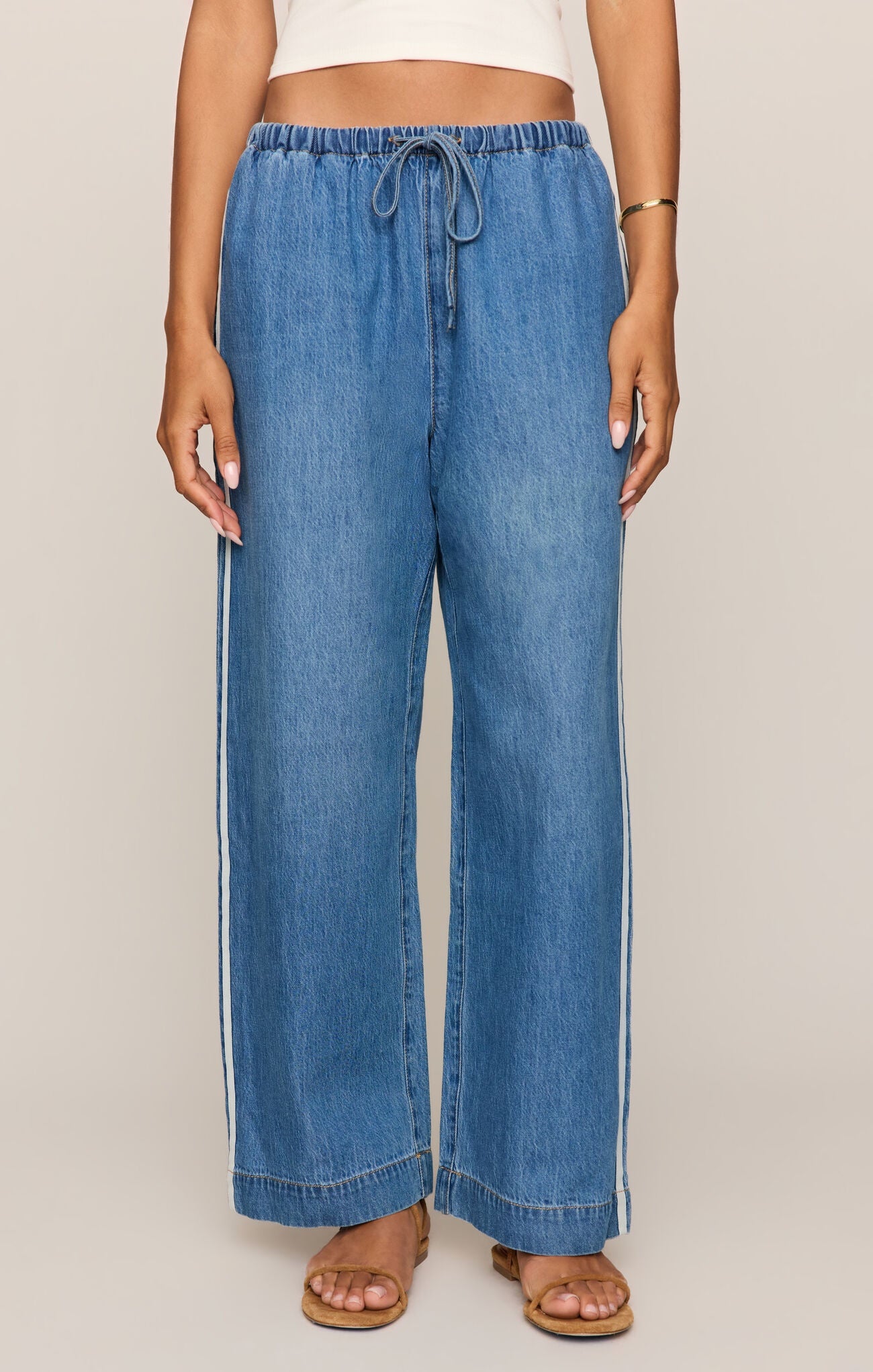 Z Supply The Sidelines Denim Track Pant – Vagabond Apparel Boutique