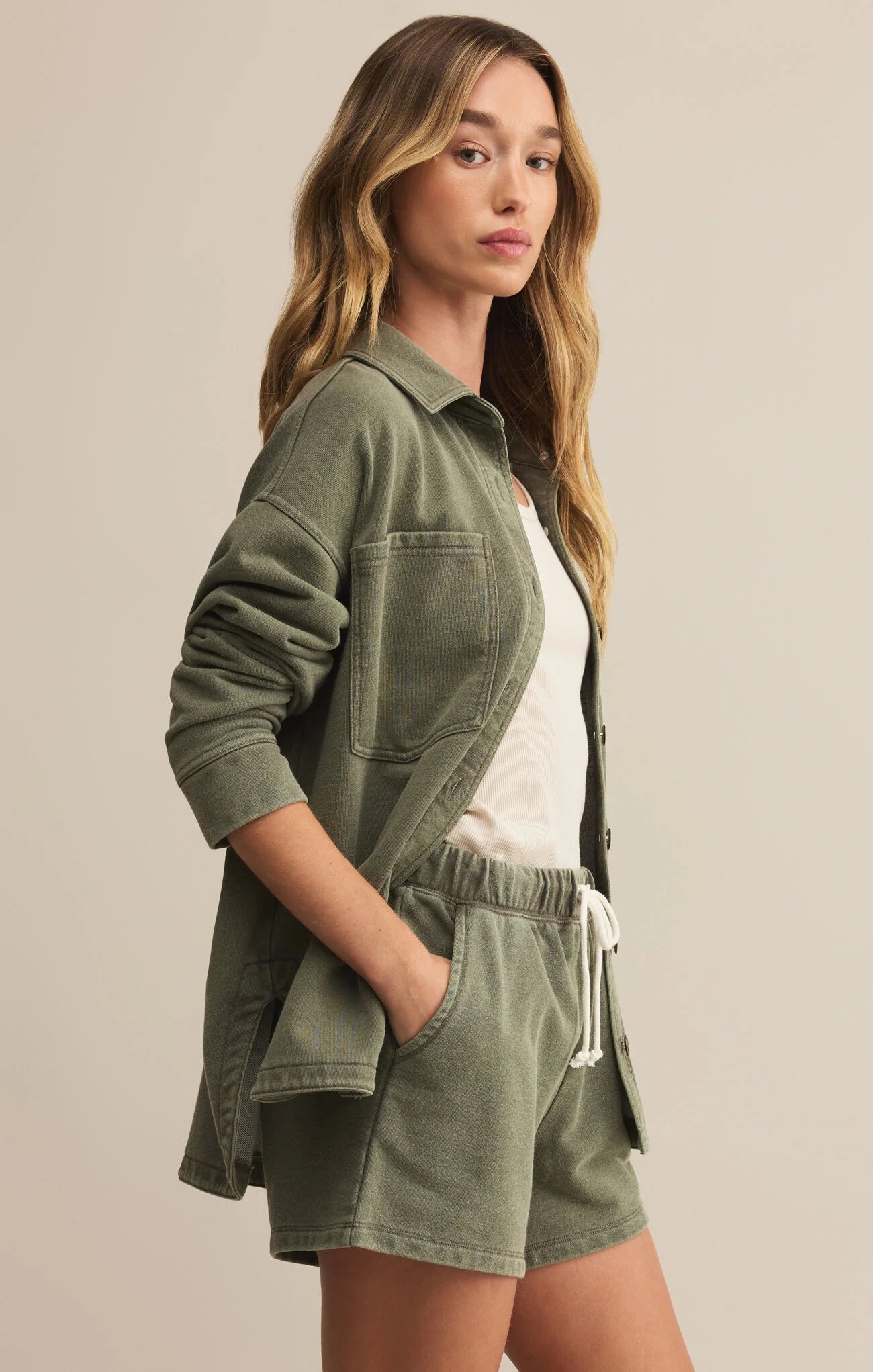 Z Supply | All Day Knit Jacket | Hunter Green | Vagabond | Apparel | Boutique