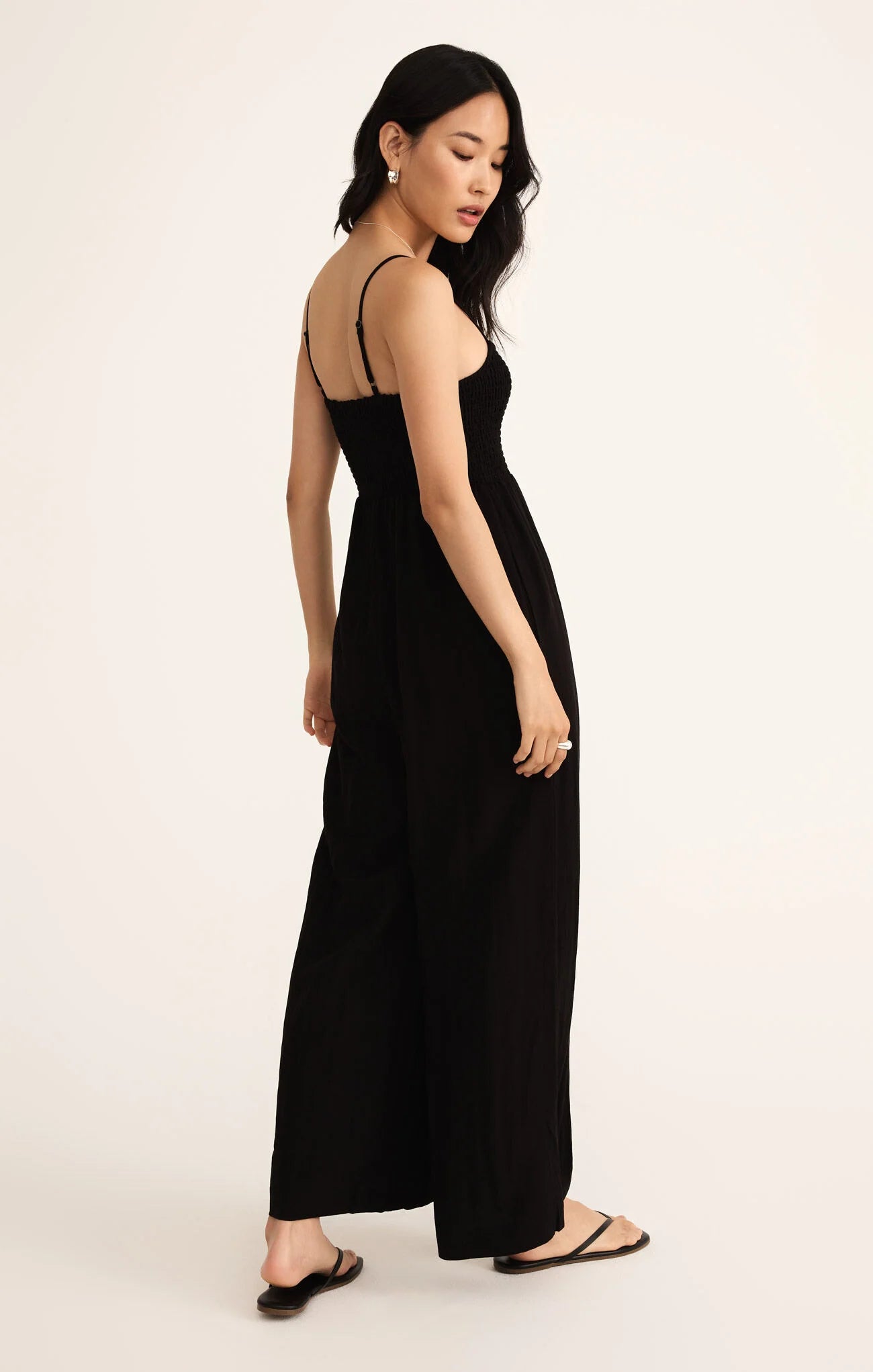 Z Supply | Beachside | Jumpsuit| Black| Back | Vagabond | Apparel | Boutique