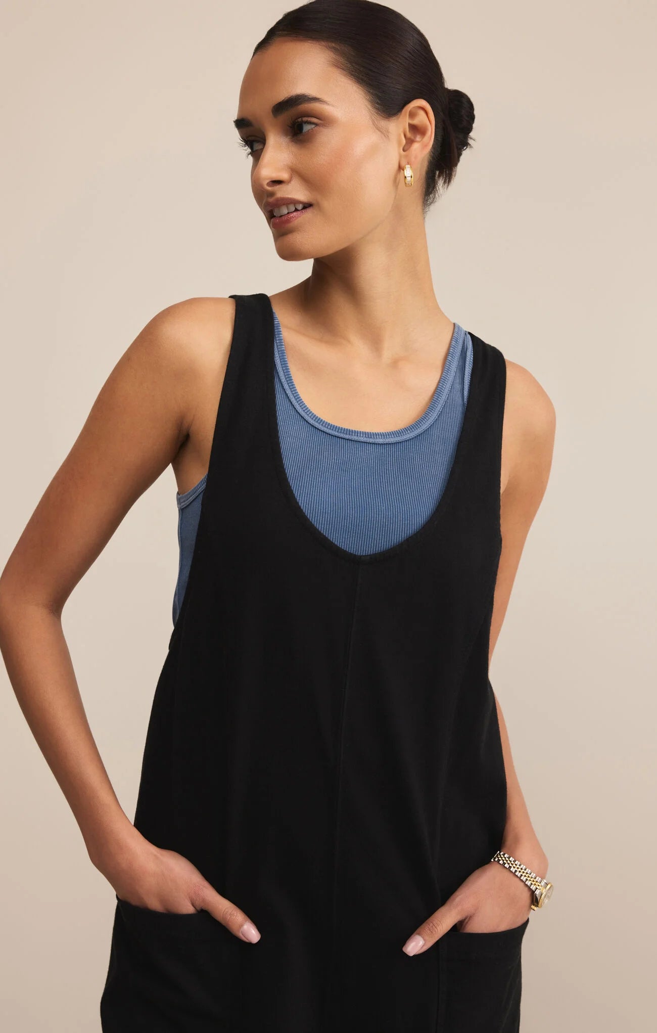 Z Supply | Brasila Jumpsuit | Vagabond | Black | Apparel | Boutique