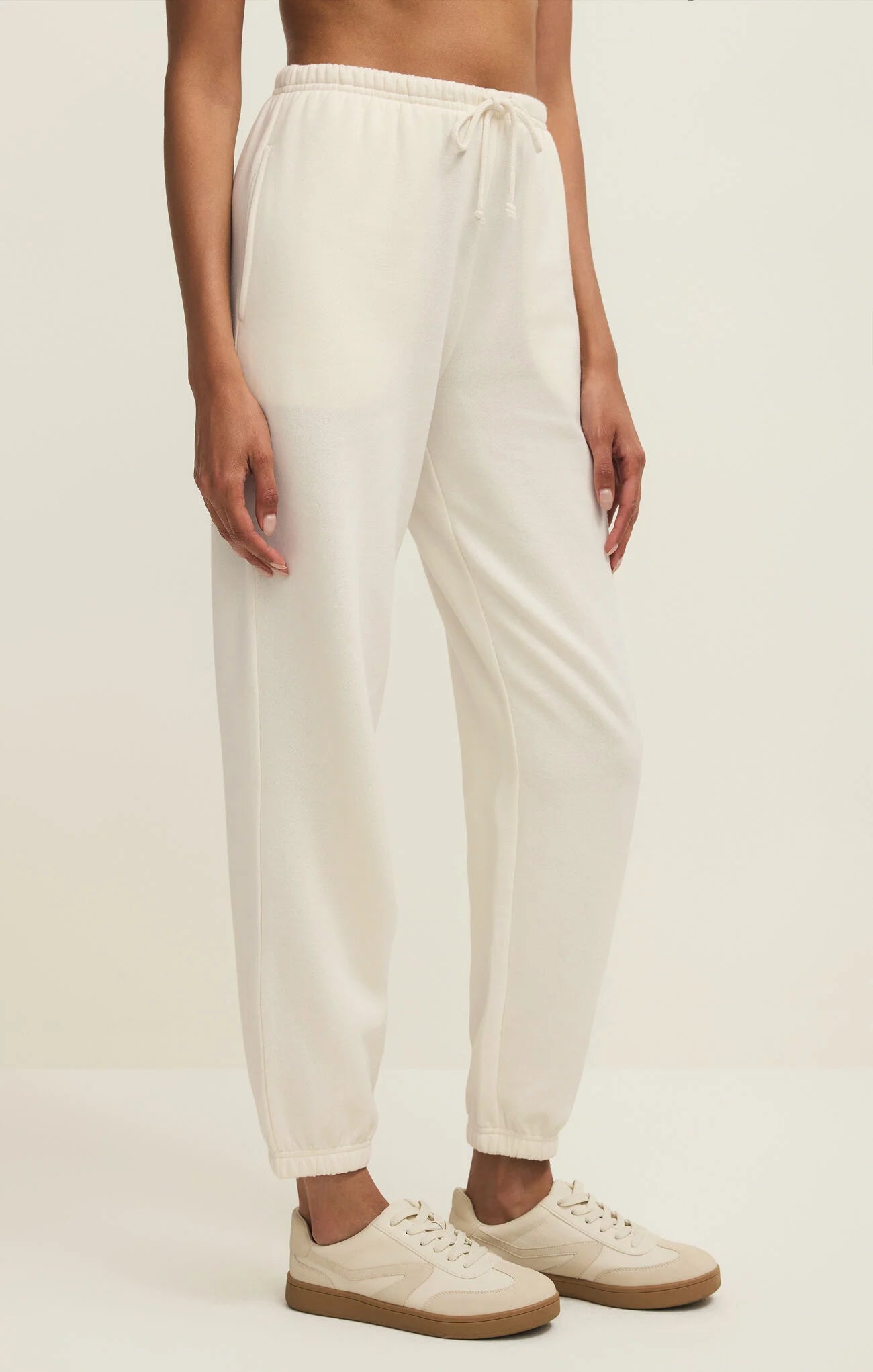 Z Supply | Downtown Jogger | Cloud | Side | Vagabond | Apparel | Boutique