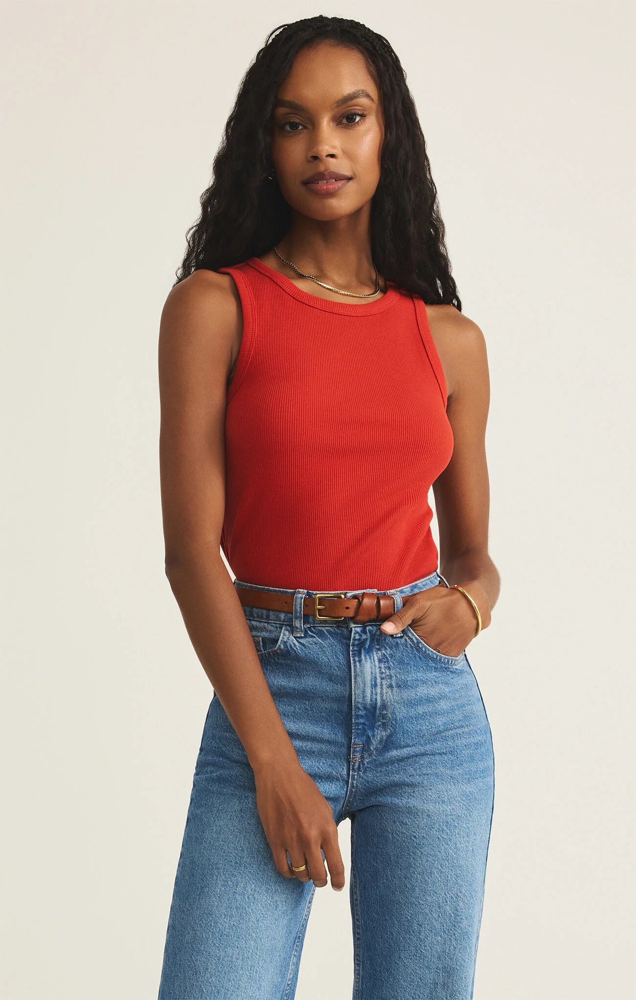 ZSupply | Hadley | Tank | Cabana | Red | Vagabond | Apparel | Boutique