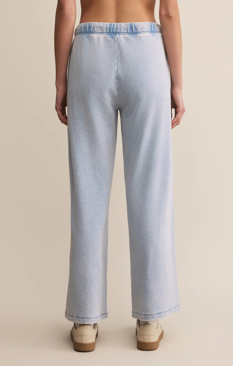 Z Supply | Hunter Knit Denim Pant | Washed Indigo | Back | Vagabond | Apparel | Boutique