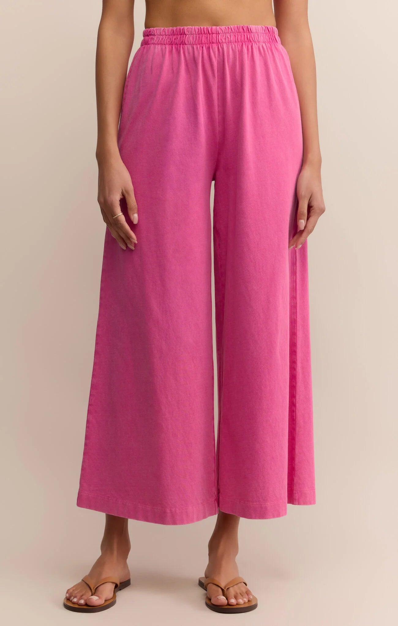 Z Supply | Scout Jersey Flare Pant | Island Pink | Vagabond | Apparel | Boutique
