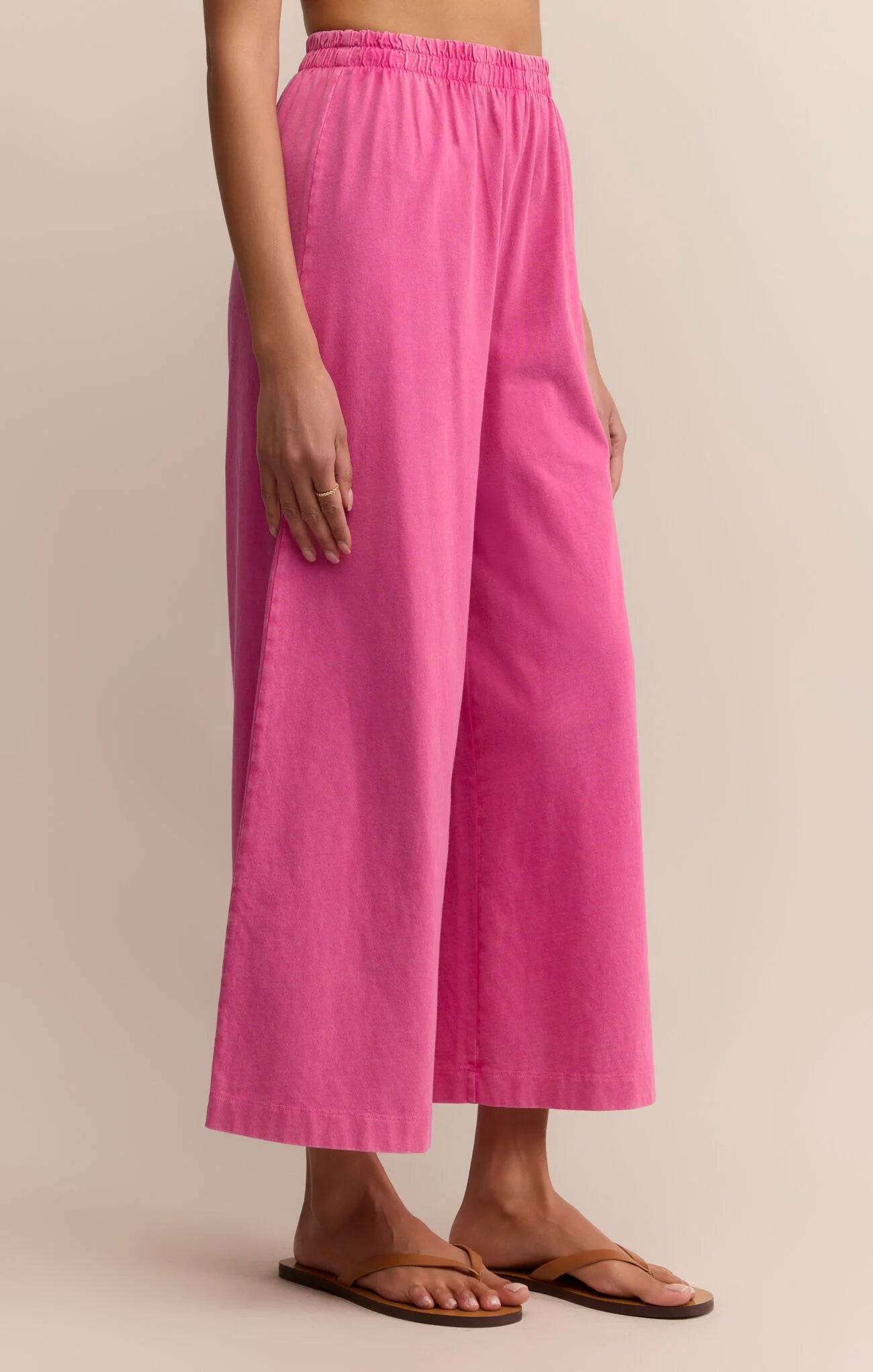 Z Supply | Scout Jersey Flare Pant | Island Pink | Vagabond | Apparel | Boutique