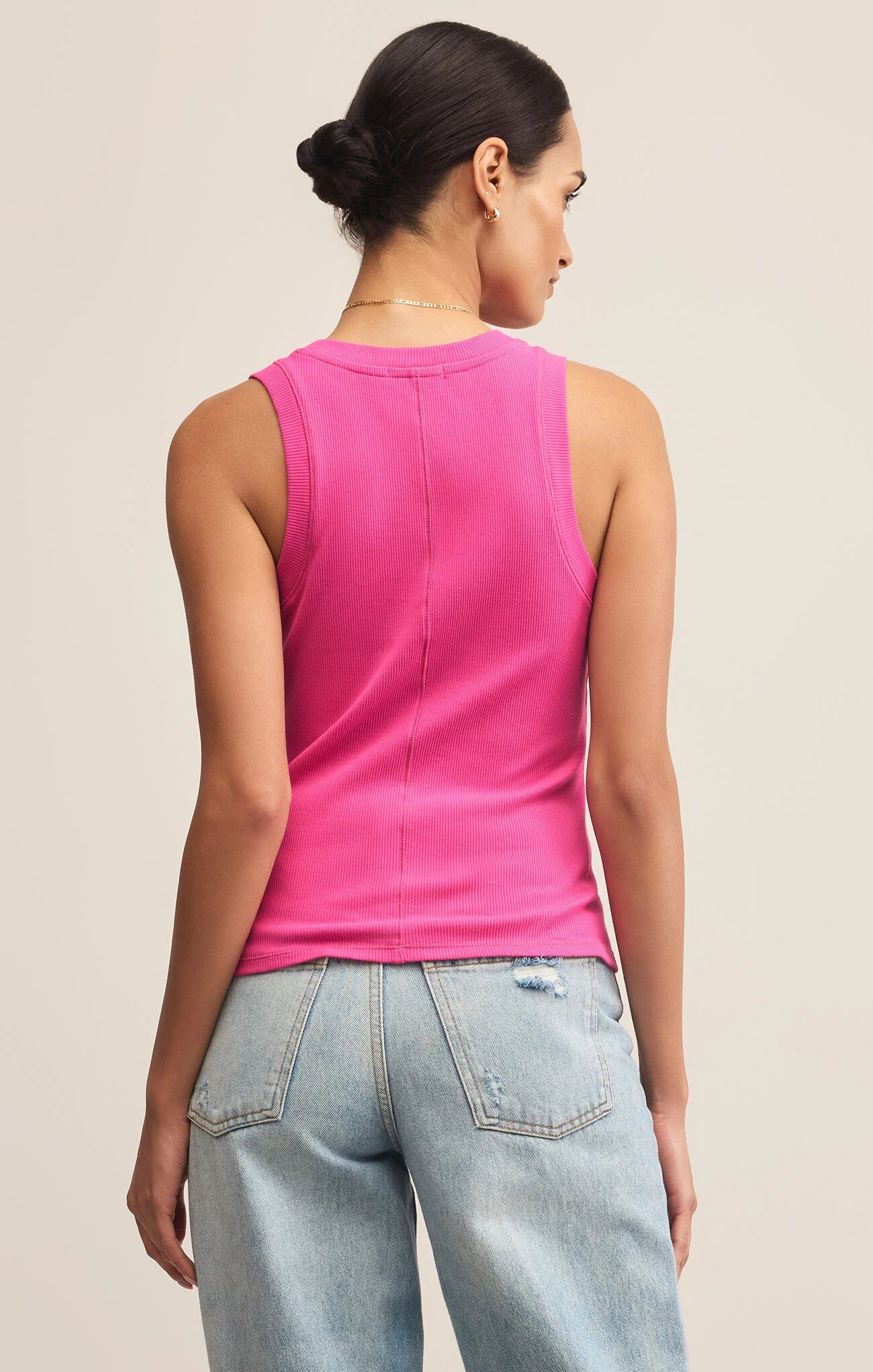 Z Supply | Sirena Rib Tank | Island Pink | Vagabond | Apparel | Boutique