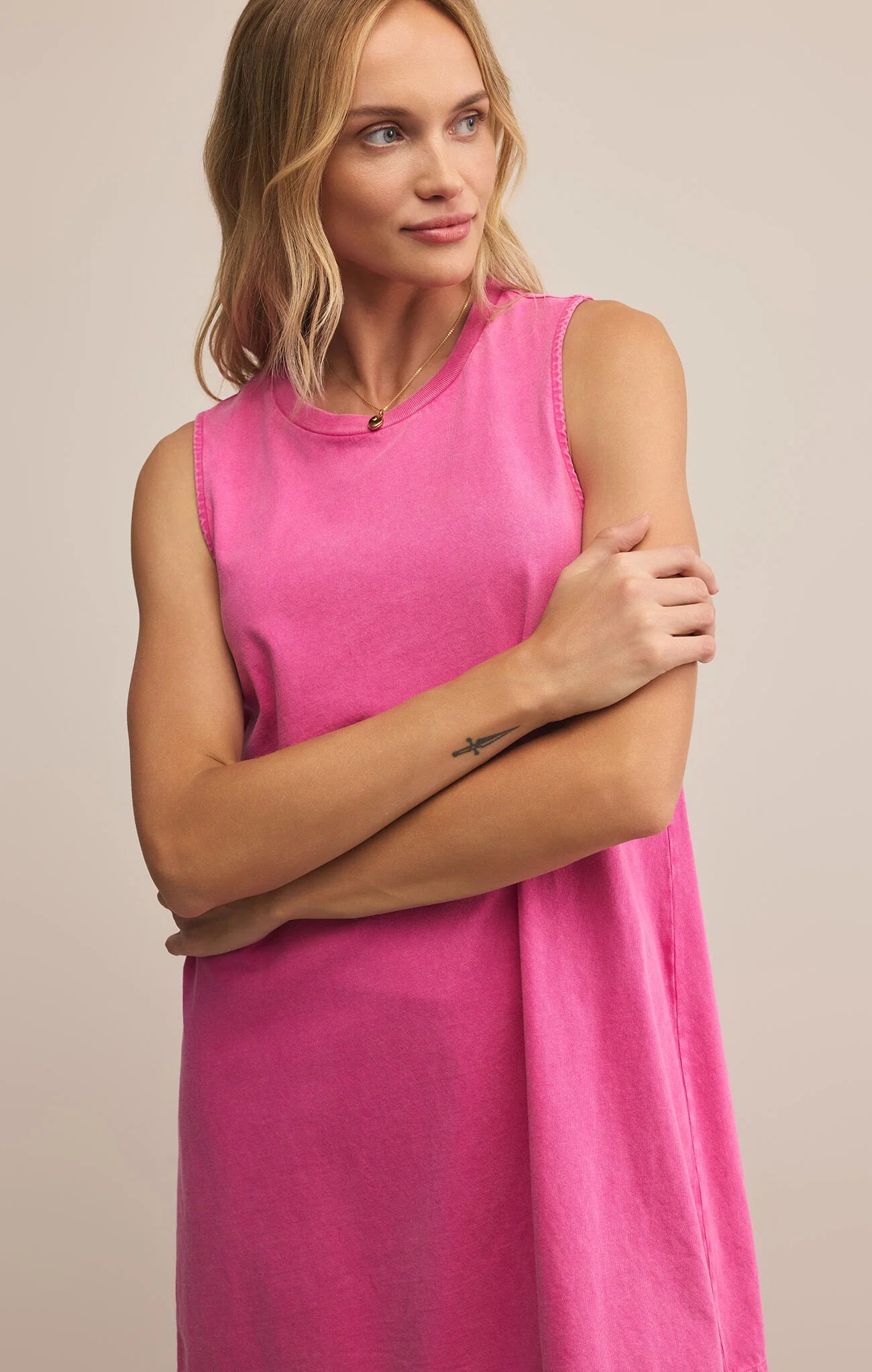 Z Supply | Sloane Dress | Island Pink | Vagabond | Apparel | Boutique