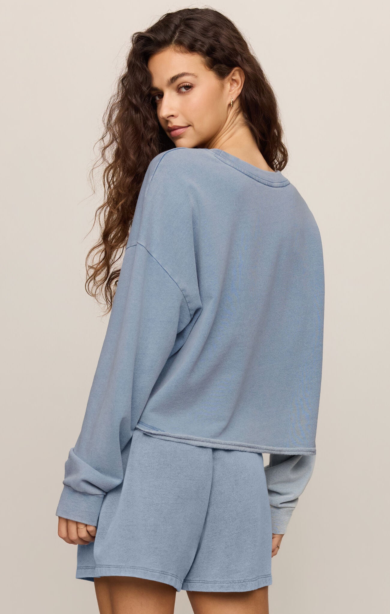 Z Supply | Circuit Knit Denim Sweatshirt | Vagabond | Apparel | Boutique