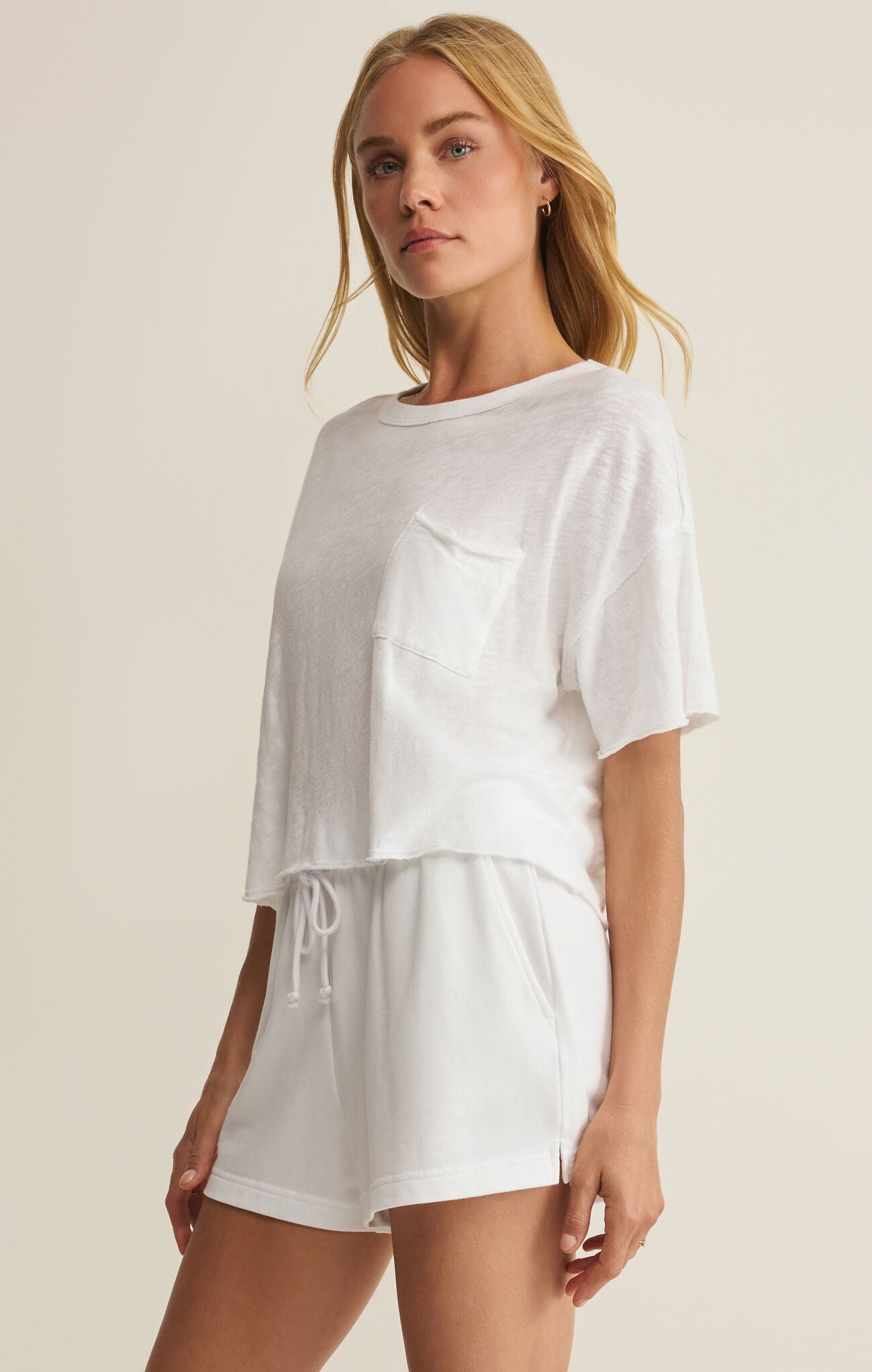 Z Supply | Everyday Pocket Tee | White | Side | Vagabond | Apparel | Boutique