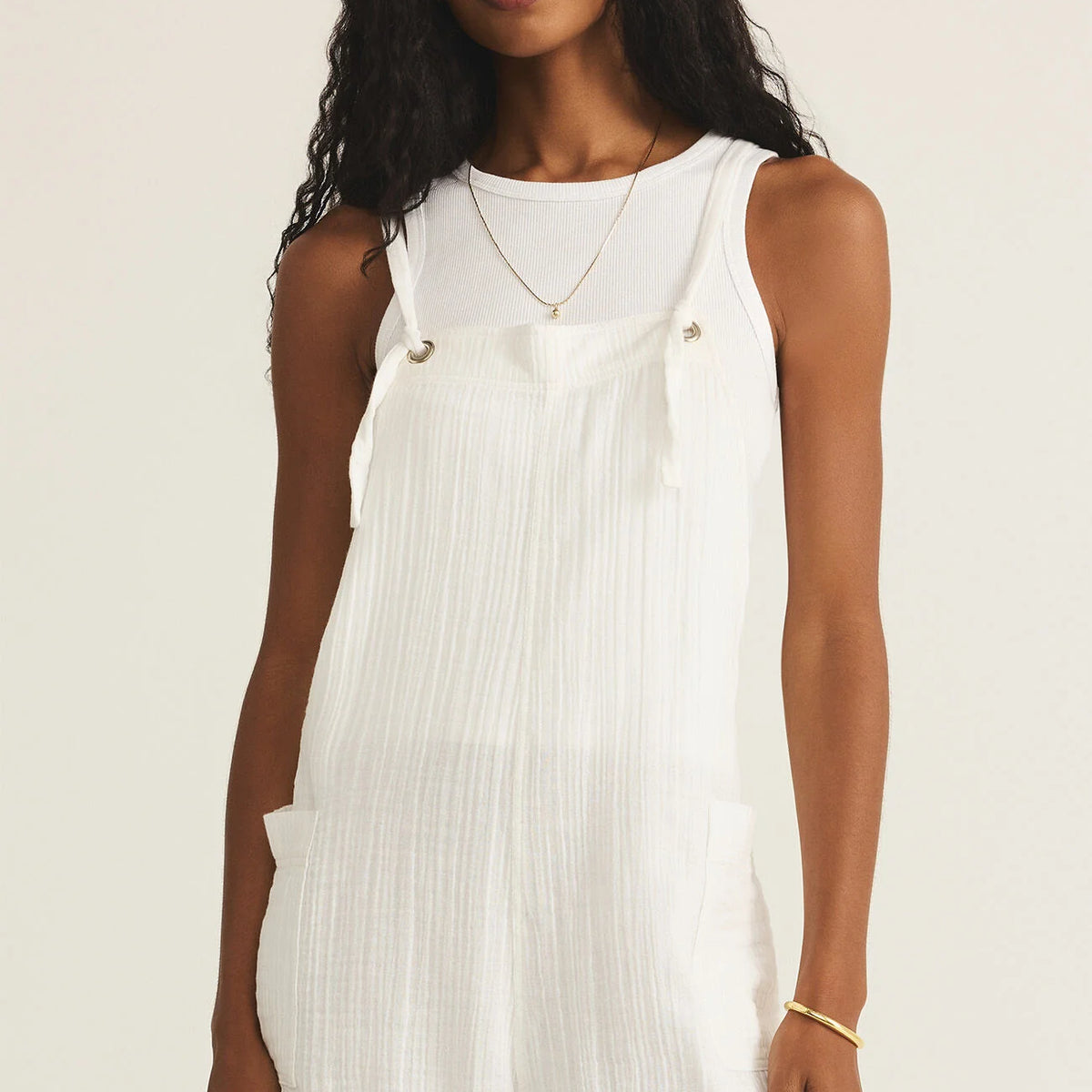 【新品、タグ付き】LiiLUorganics / rompers bonnet Z Supply Montague Airy Romper – Vagabond Apparel Boutique