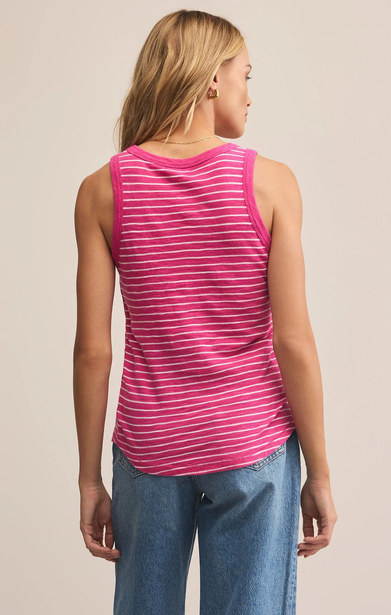 Z Supply | Perfect Stripe Tank | Island Pink | Vagabond | Apparel | Boutique