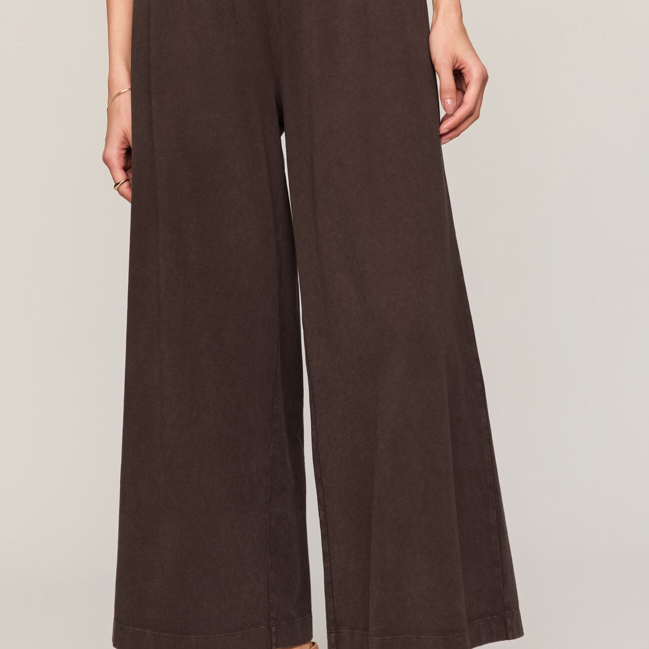 Z Supply | Scout Jersey Crop Flare Pant | Chocolate | Vagabond | Apparel | Boutique