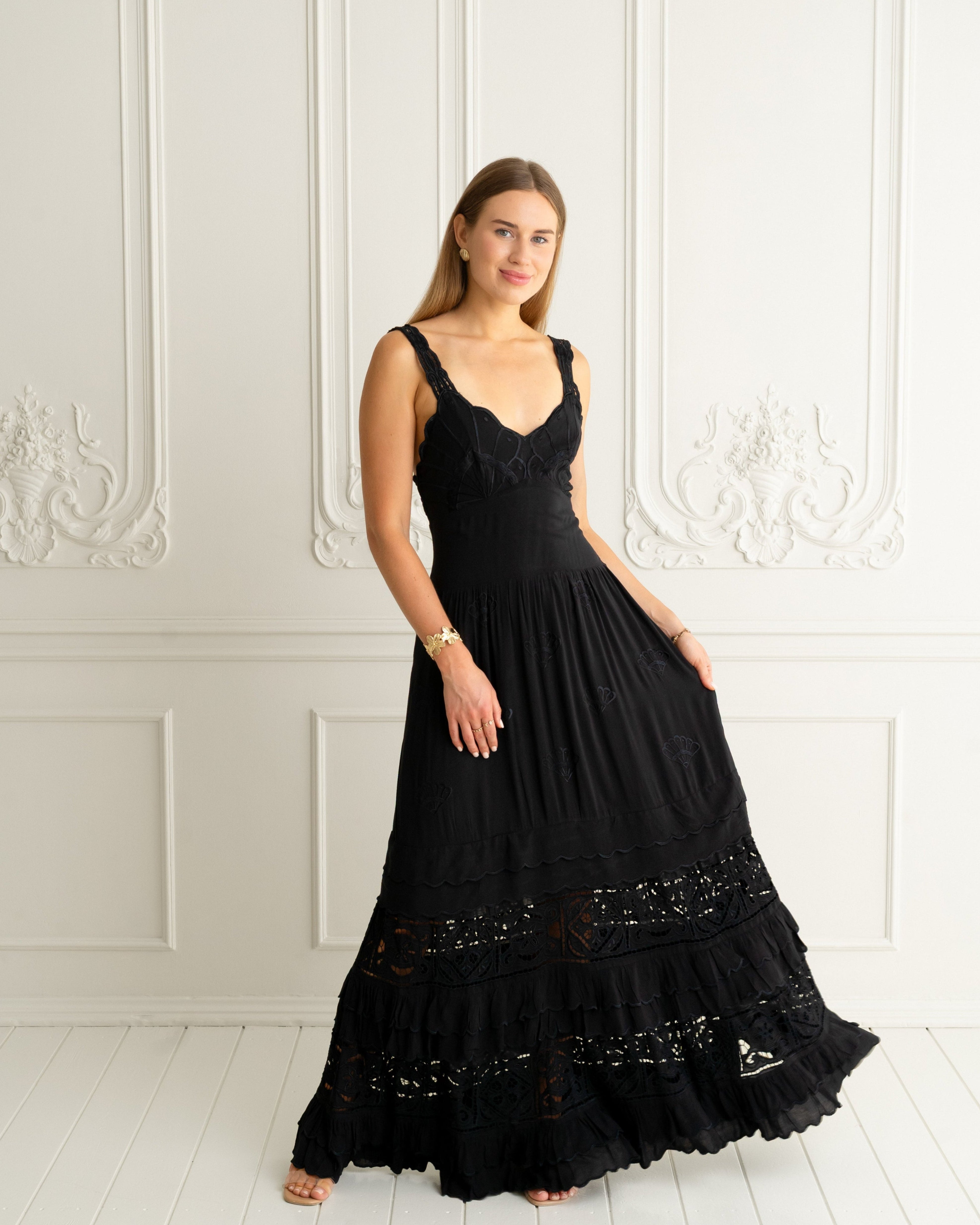 Zaimara | Anabella Gown| Front | Model | Vagabond | Apparel | Boutique