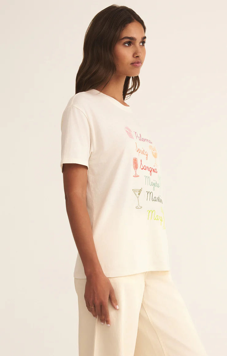 Z Supply Cocktails Boyfriend Tee | Vagabond Apparel Boutique