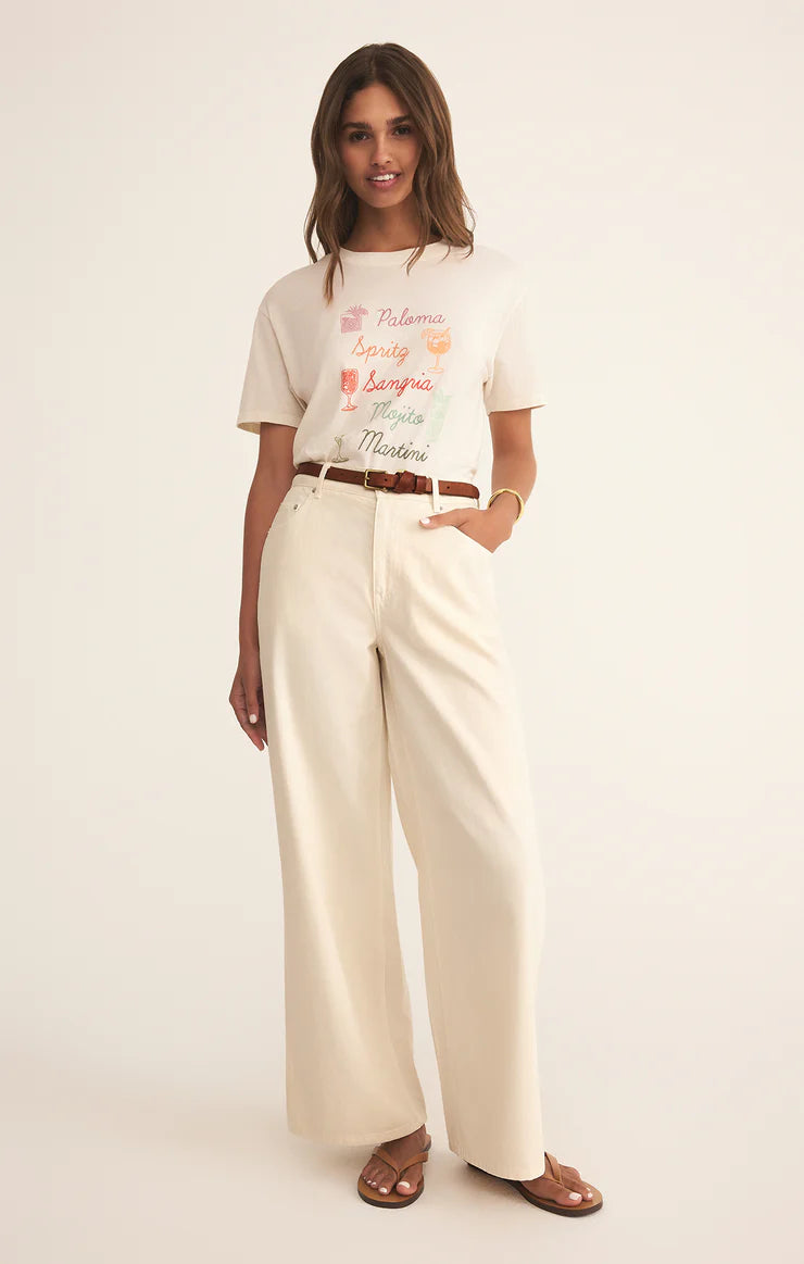 Z Supply Cocktails Boyfriend Tee | Vagabond Apparel Boutique