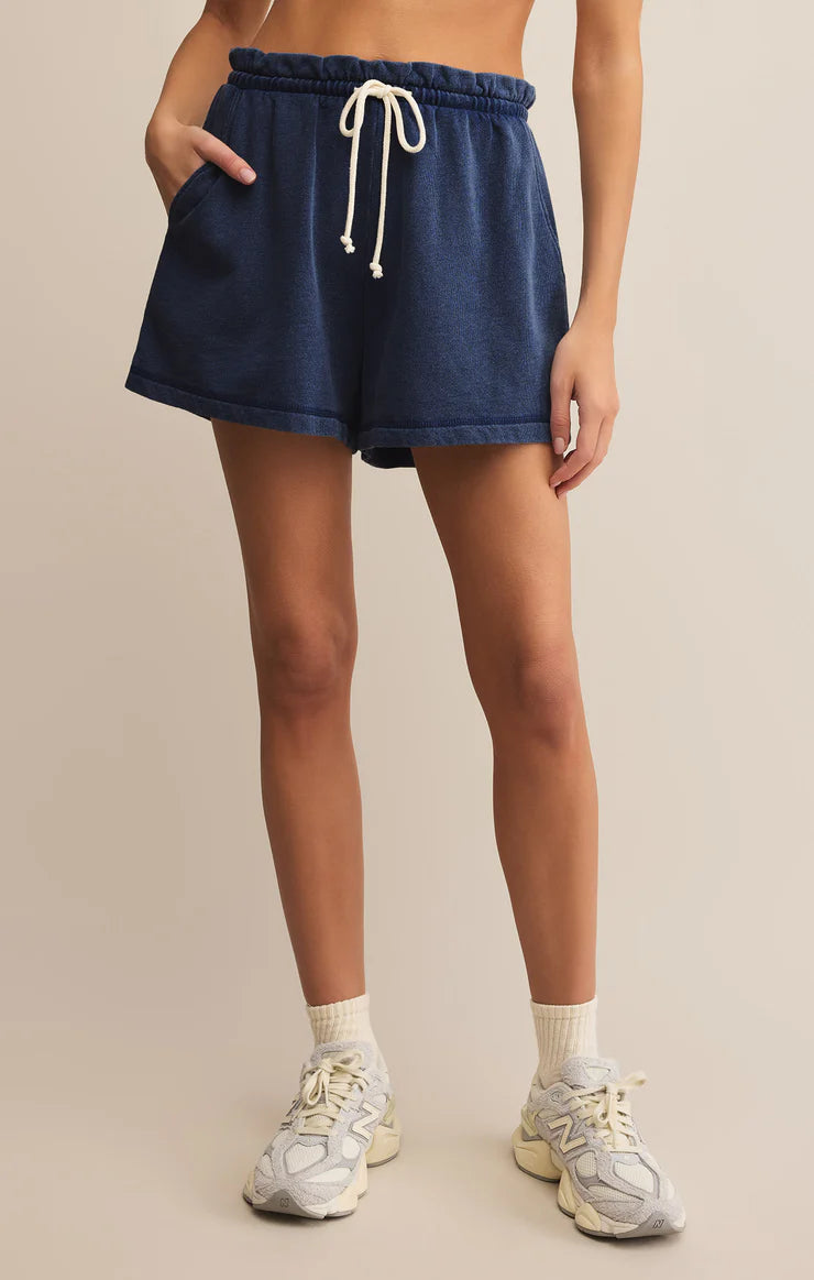 Z Supply Gael Knit Denim Short | Vagabond Apparel Boutique