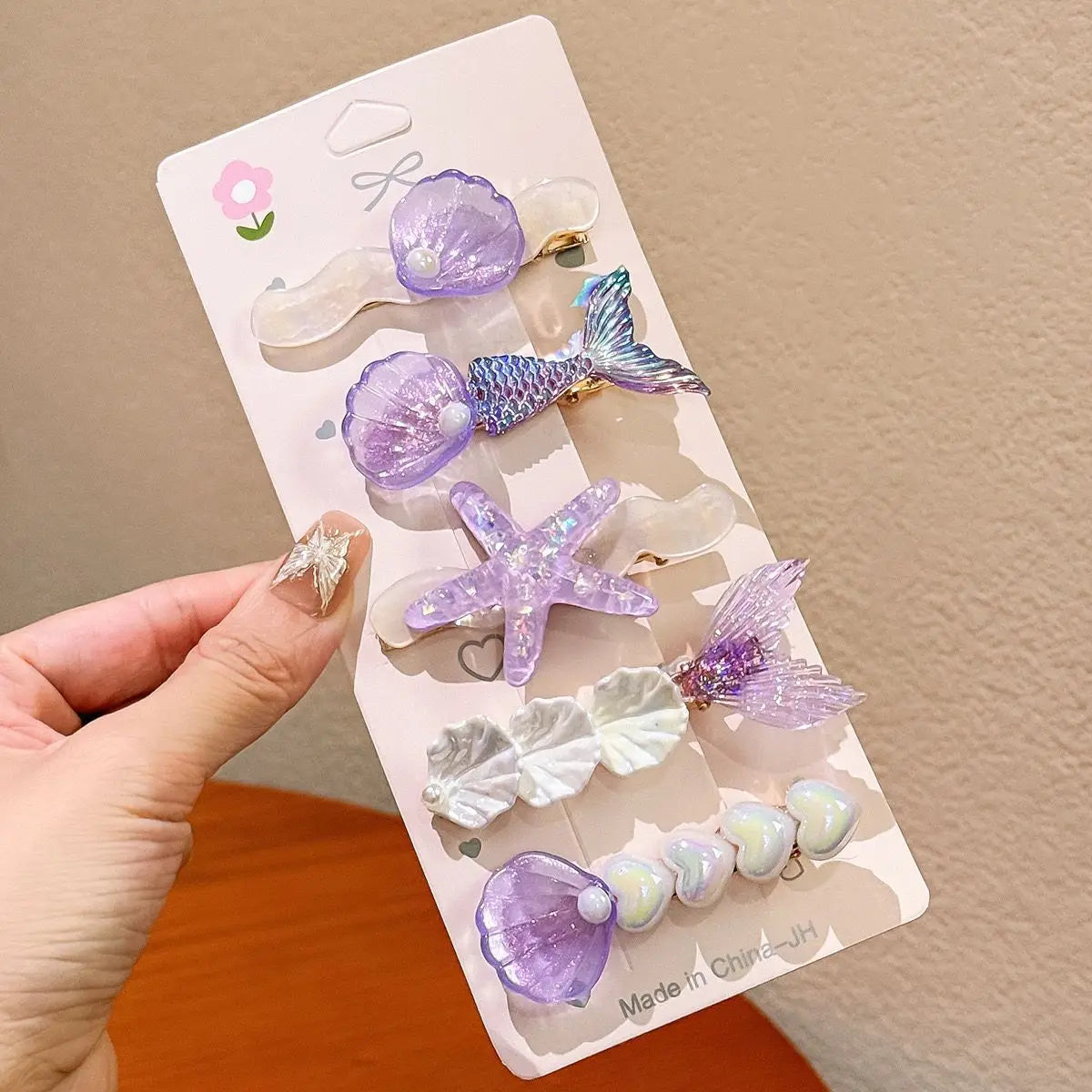 Little Trendy | Mermaid Glitter Clips | Purple | Vagabond | Apparel | Boutique