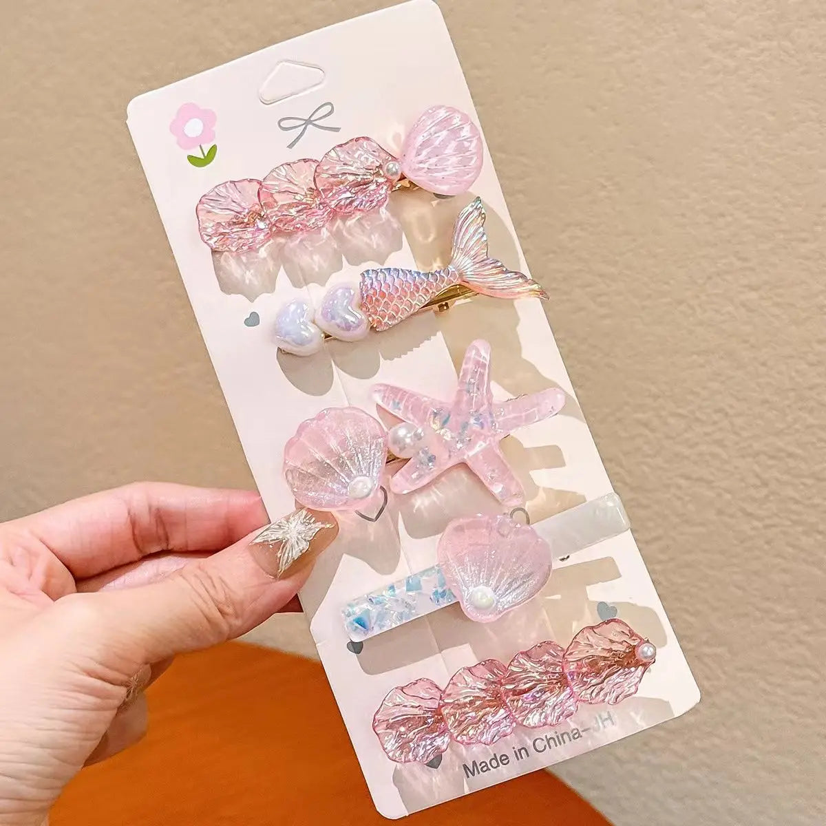 Little Trendy | Mermaid Glitter Clips | Transparent | Vagabond | Apparel | Boutique