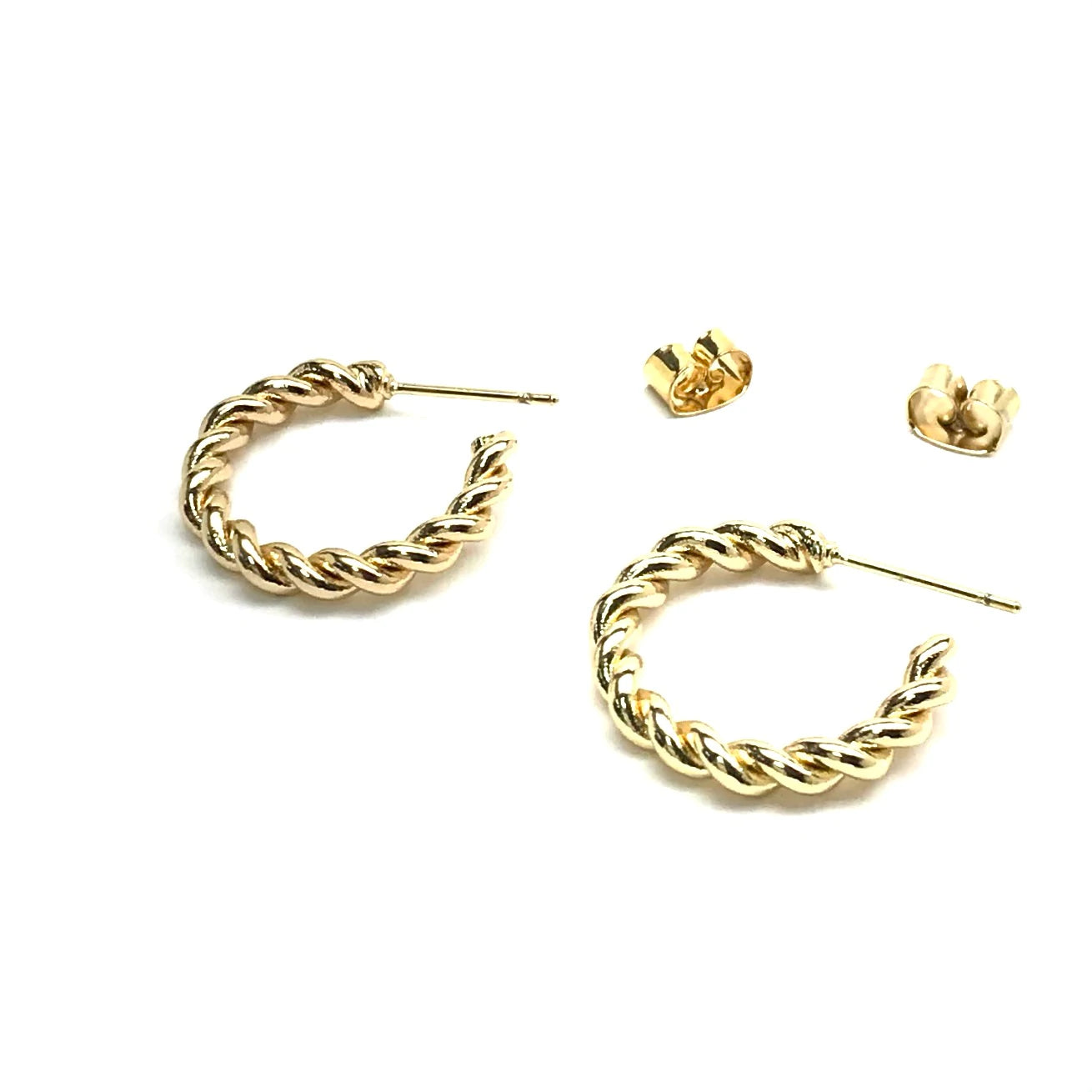 Silver Girl Twisted Hoop