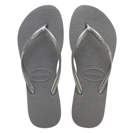 Havaianas Slim Flip Flops Steel Grey
