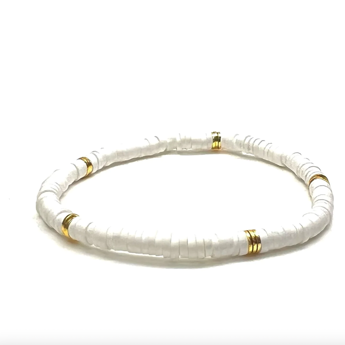 Silver Girl Mini Heishi Bracelet