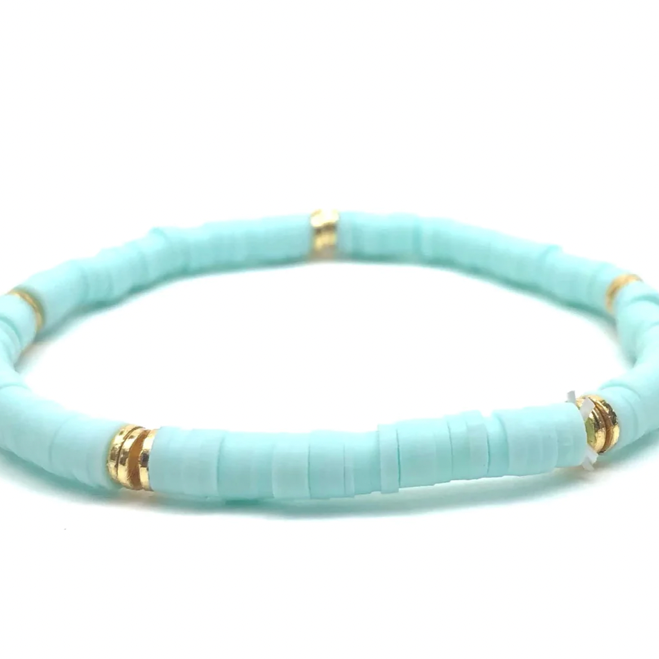 Silver Girl Mini Heishi Bracelet