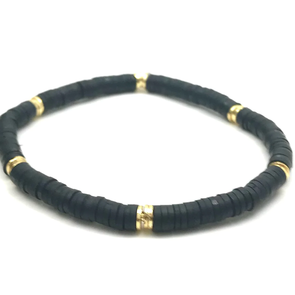 Silver Girl Mini Heishi Bracelet