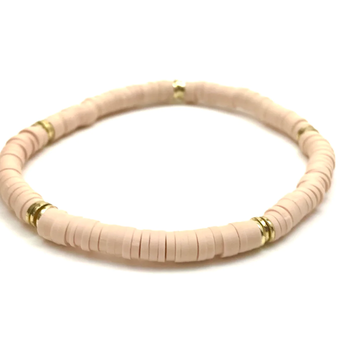 Silver Girl Mini Heishi Bracelet