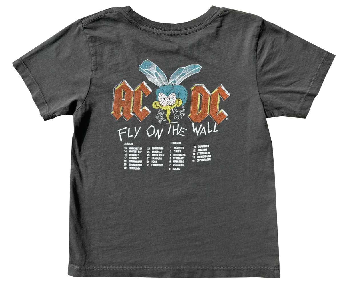 Rowdy Sprouts ACDC Organic Tee Vintage Black