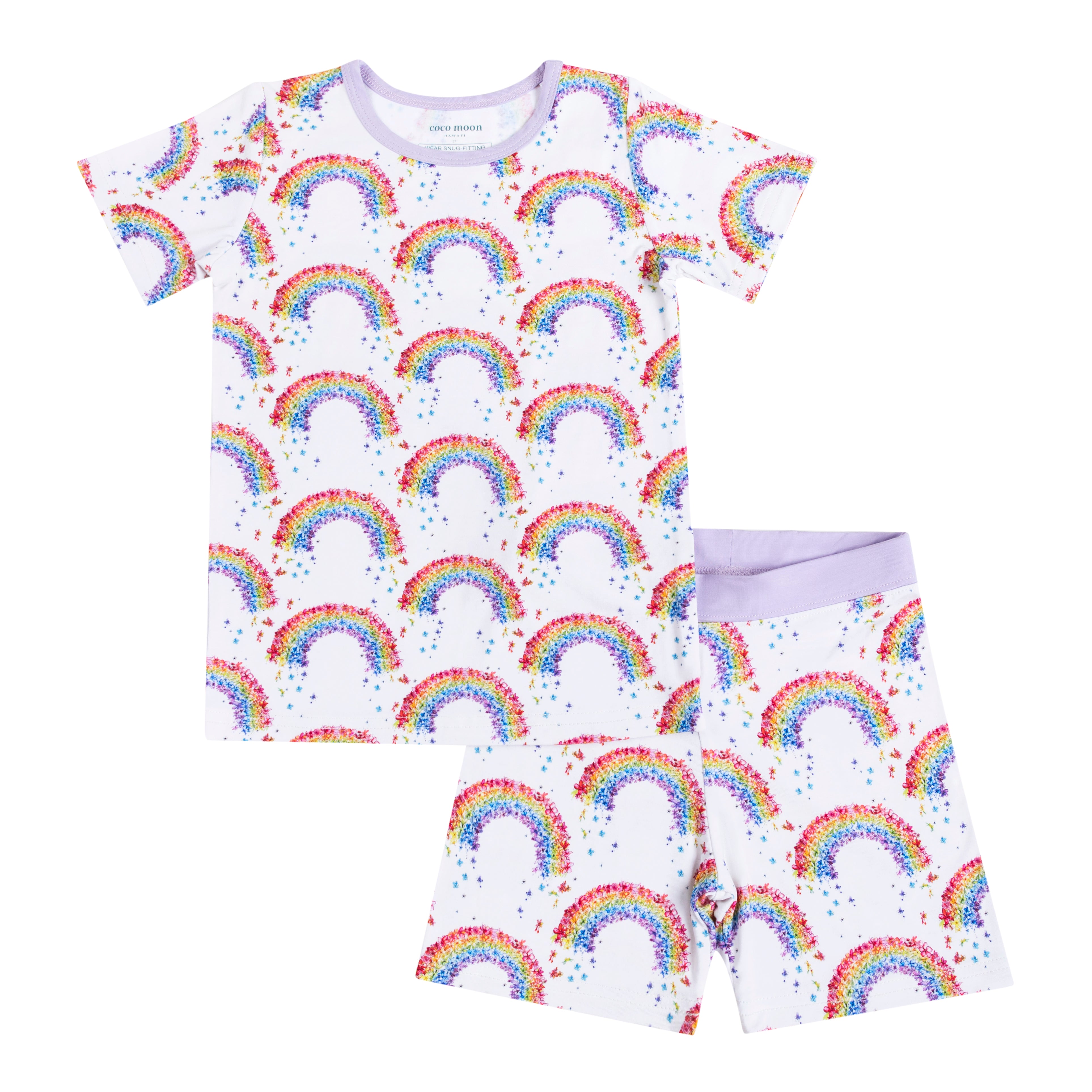 Coco Moon Short Bamboo Pajamas Flower Shower  | Vagabond Apparel Boutique